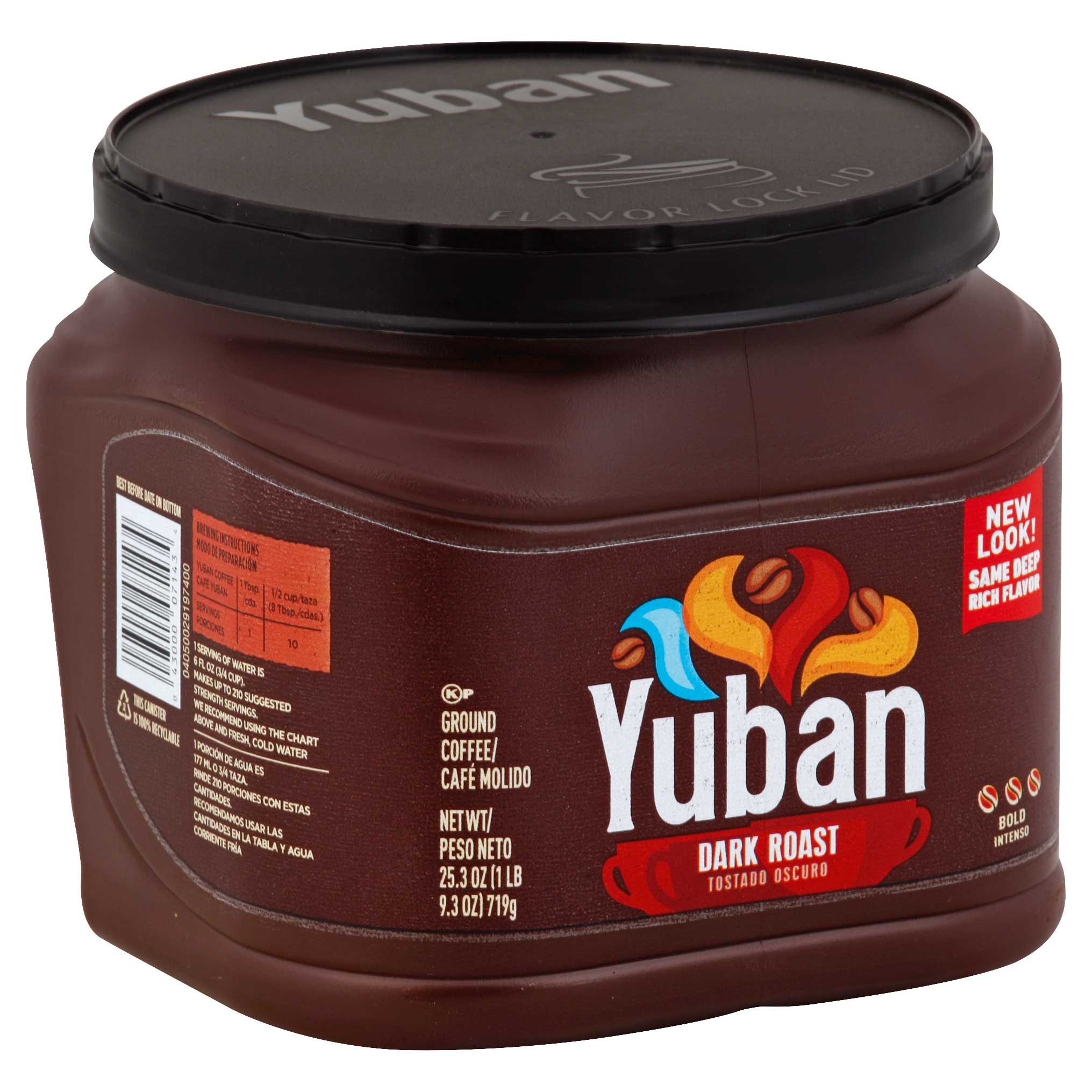 Yuban Dark Roast Ground Coffee, 1.581 Pound -- 6 per case.