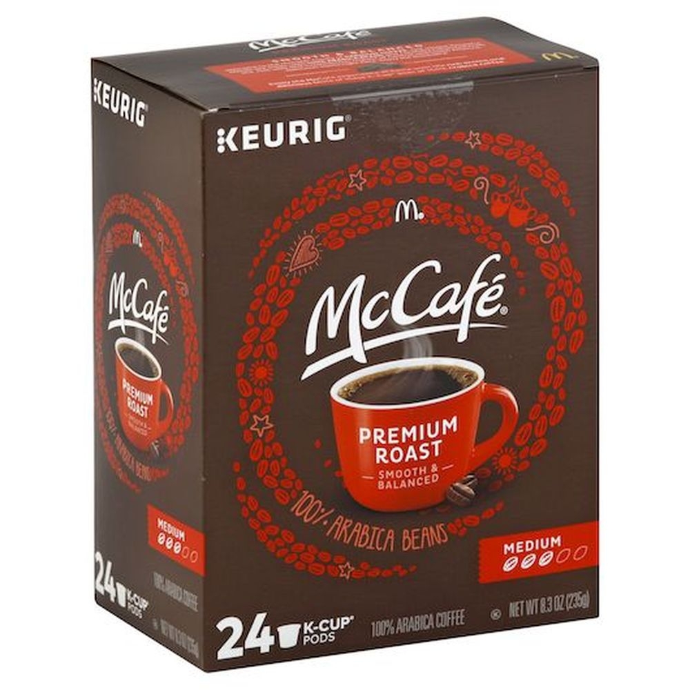 Mccafe Premium Medium Roast K-Cup Coffee Pod, 24 count -- 4 per case