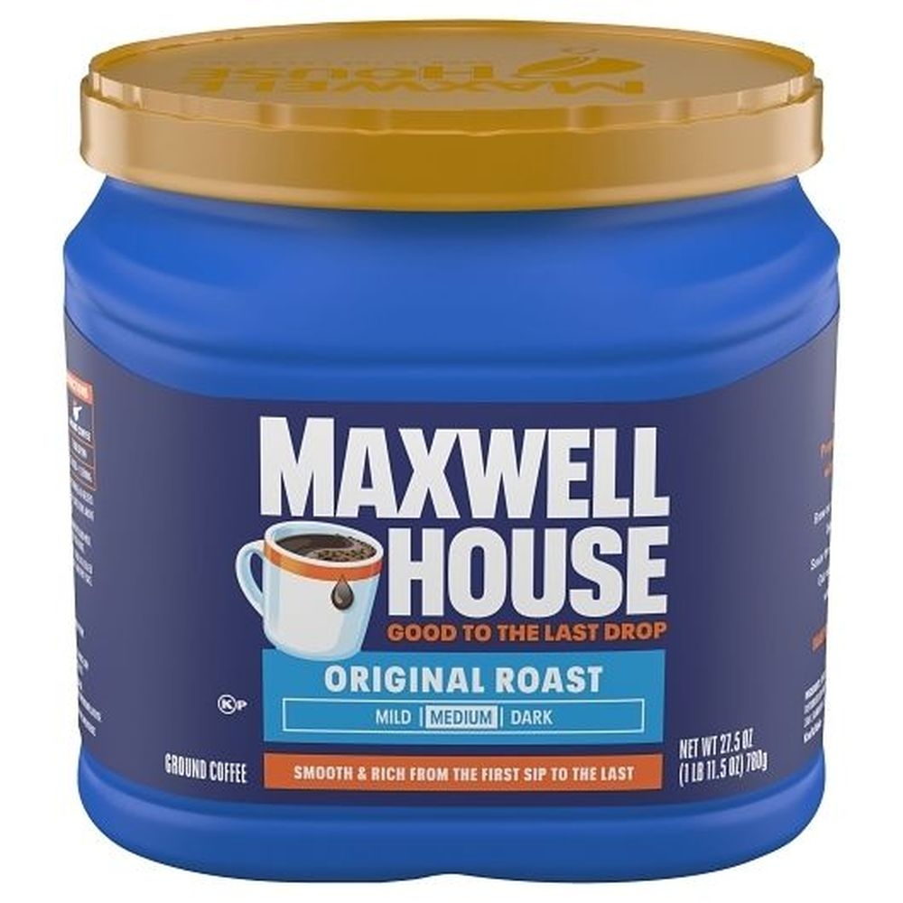 Maxwell House Original Medium Roast Ground Coffee, 1.72 Pound - 6 per case