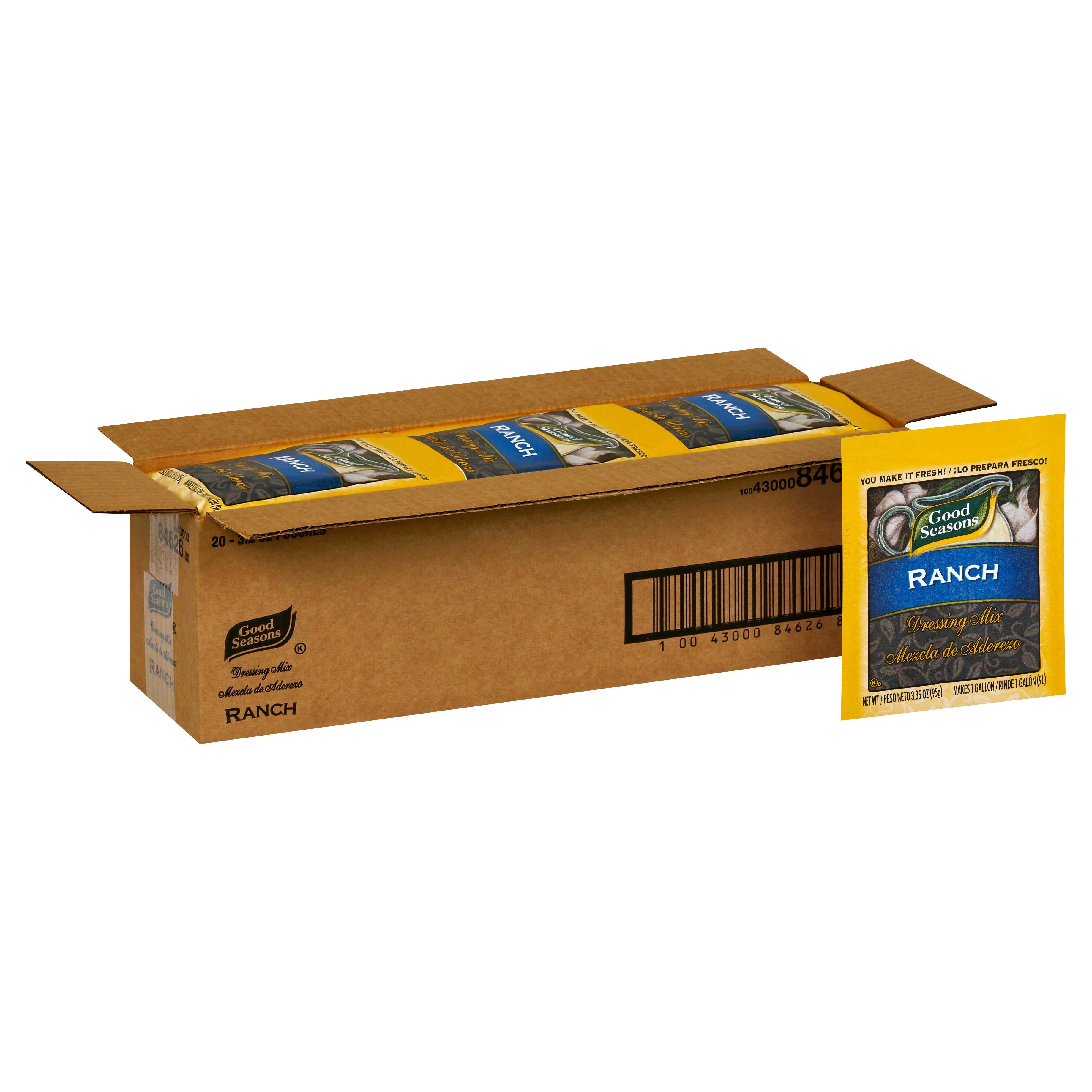 Dressing Good Seasons Ranch Salad Dry Mixed,  3.2 Ounce -- 20 per Case