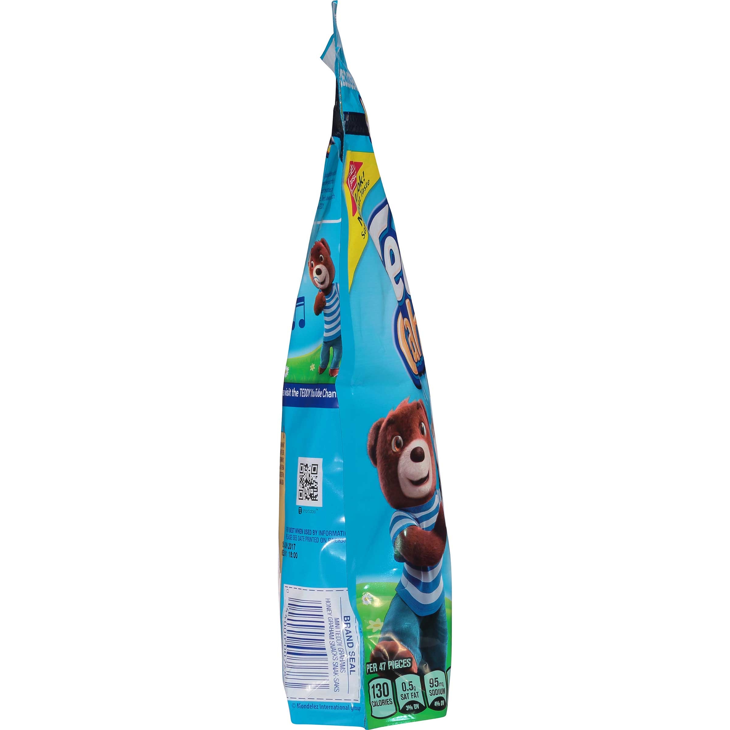 Teddy Grahams Mini Honey Cubs - 8 oz. snak sak, 12 per case