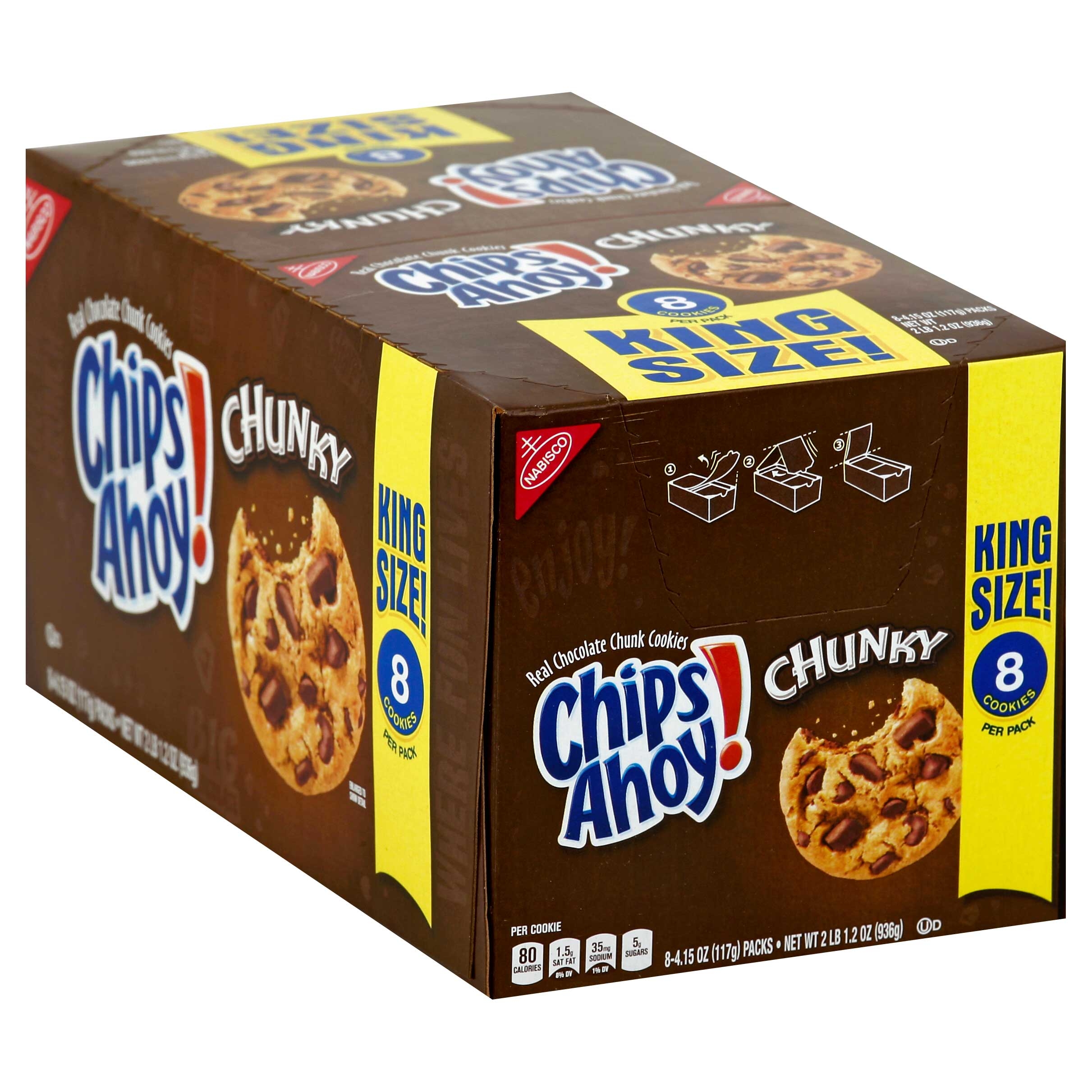Chips Ahoy Chocolate Chunk Cookie, 4.15 Ounce -- 16 per case.