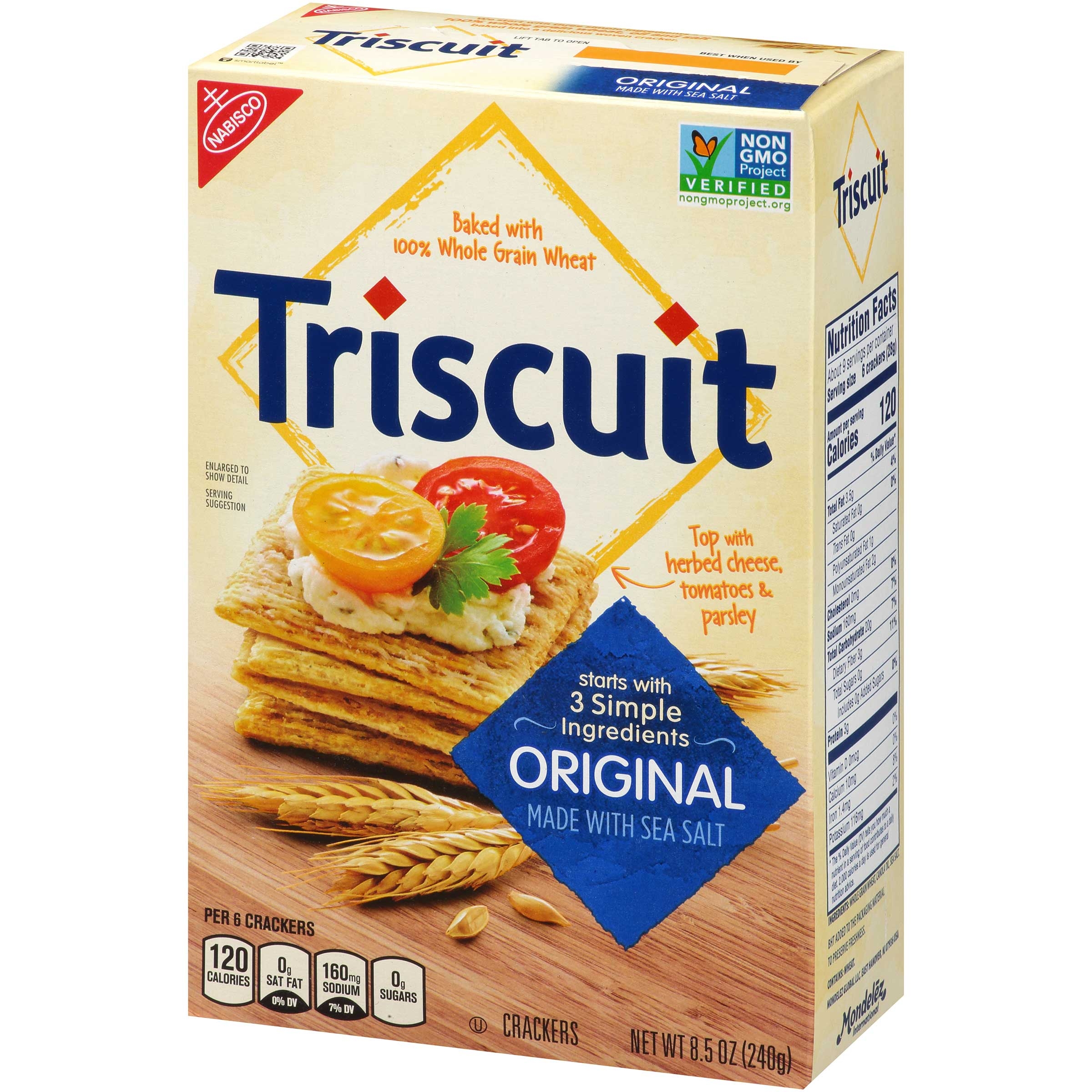 Nabisco Triscuit Original Crackers, 8.5 Ounce -- 12 per case.