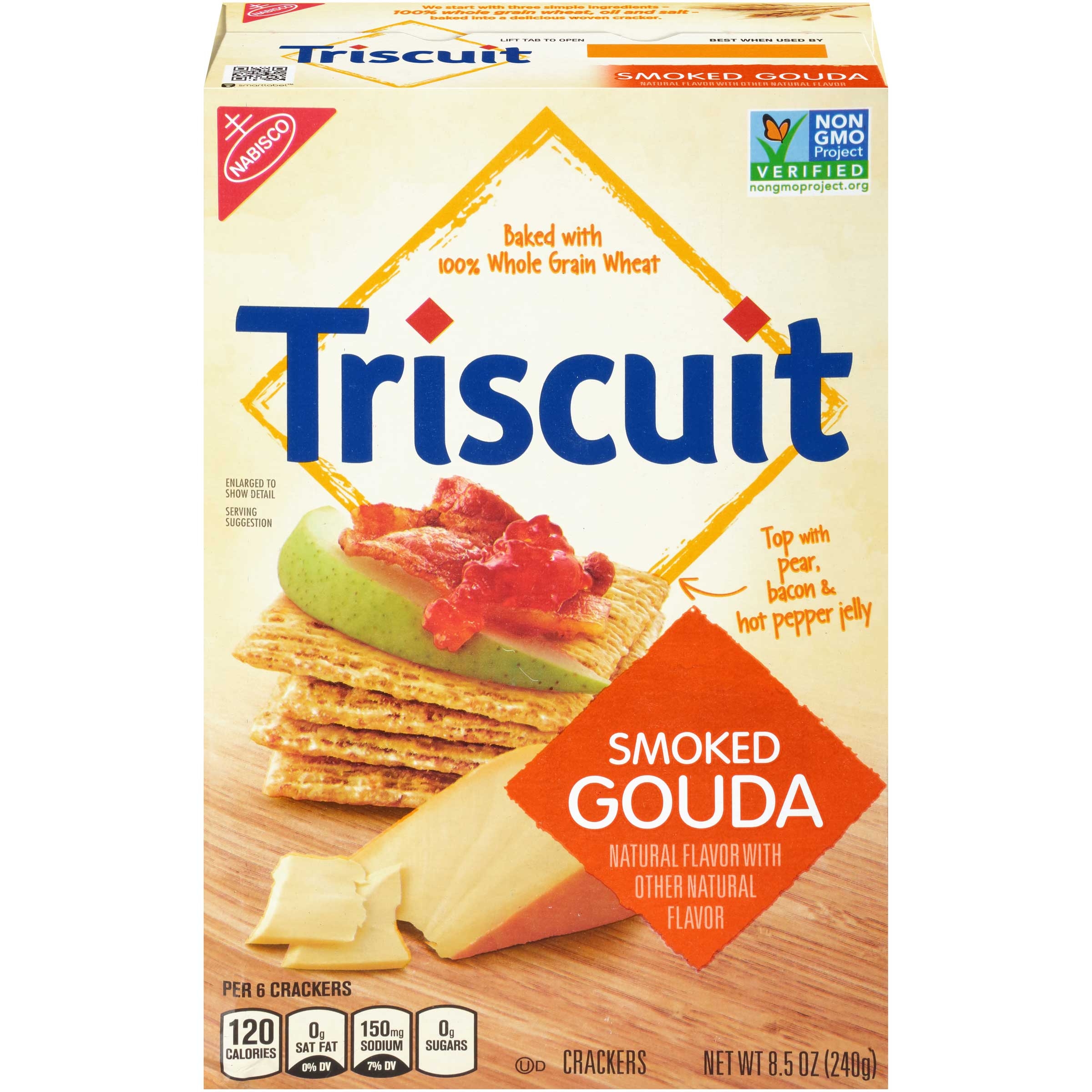 Nabisco Triscuit Gouda Crackers, 8.5 Ounce -- 6 per case.