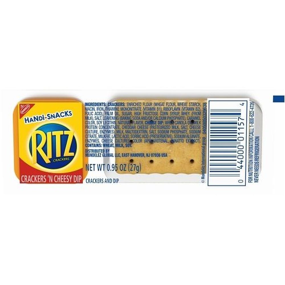 Handi Snacks Ritz Crackers N Cheesy Dip, 0.95 Ounce -- 80 per case
