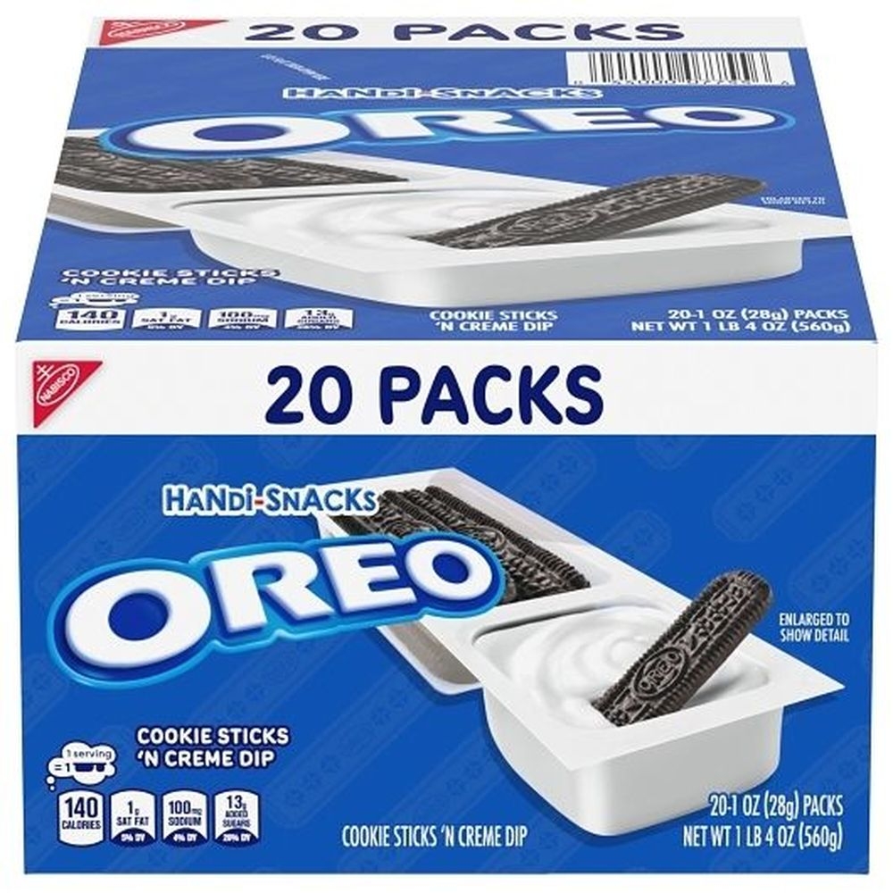 Handi Snacks Oreo Cookie Sticks and Cream Dip, 1 Ounce -- 80 per case