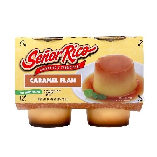 Senor Rico Caramel Flan, 16 Ounce -- 6 per case