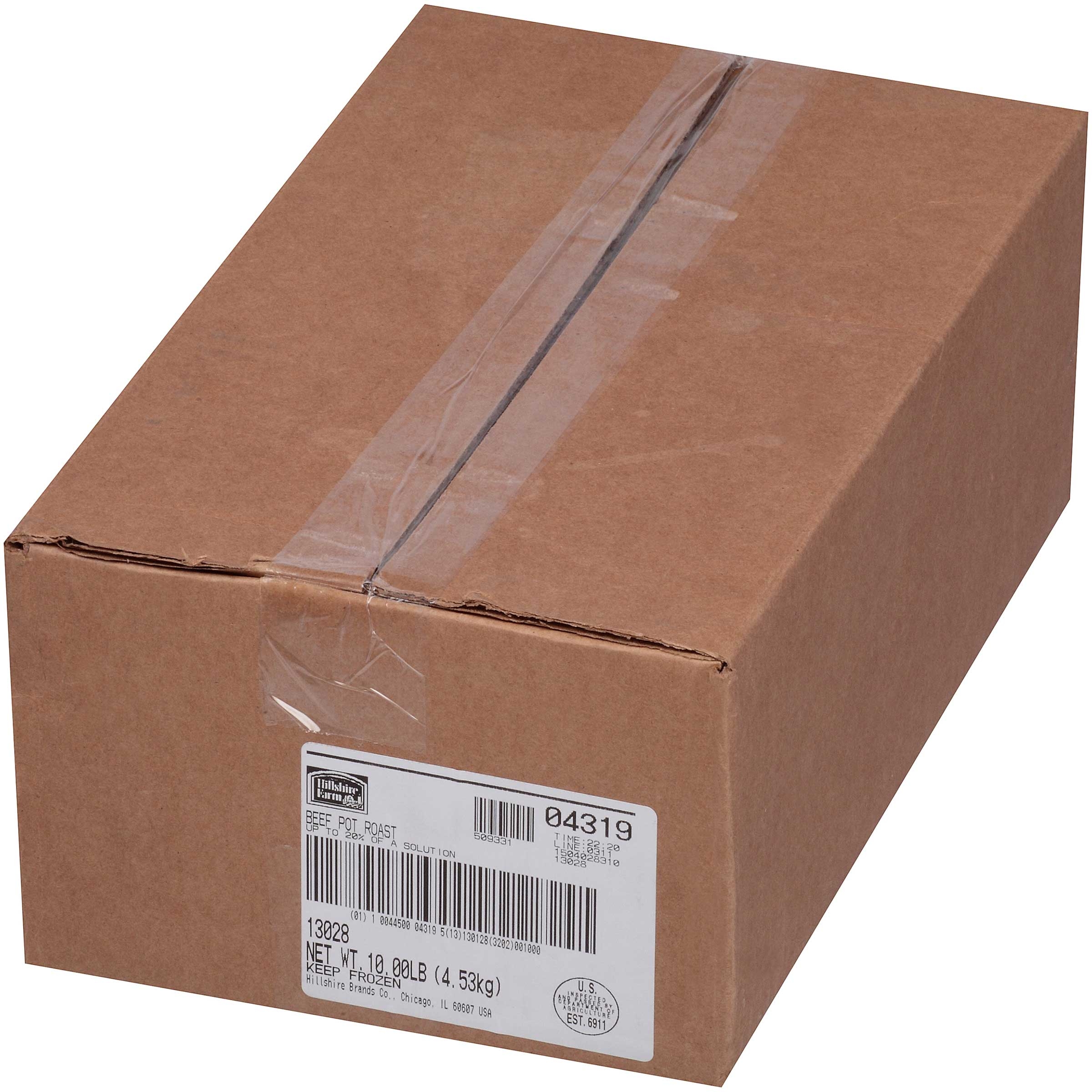 Hillshire Farms Fully Cooked Pot Roasted Beef, 10 Pound.