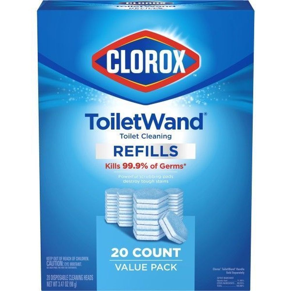 Clorox ToiletWand Disposable Toilet Cleaning Refill, 20 count -- 4 per case.