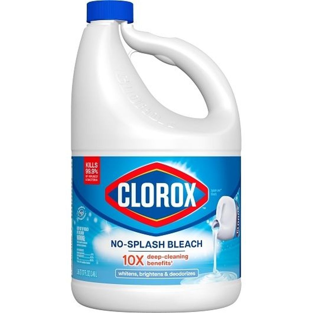 Clorox Regular Splashless Liquid Bleach, 117 Fluid Ounce - 3 per case