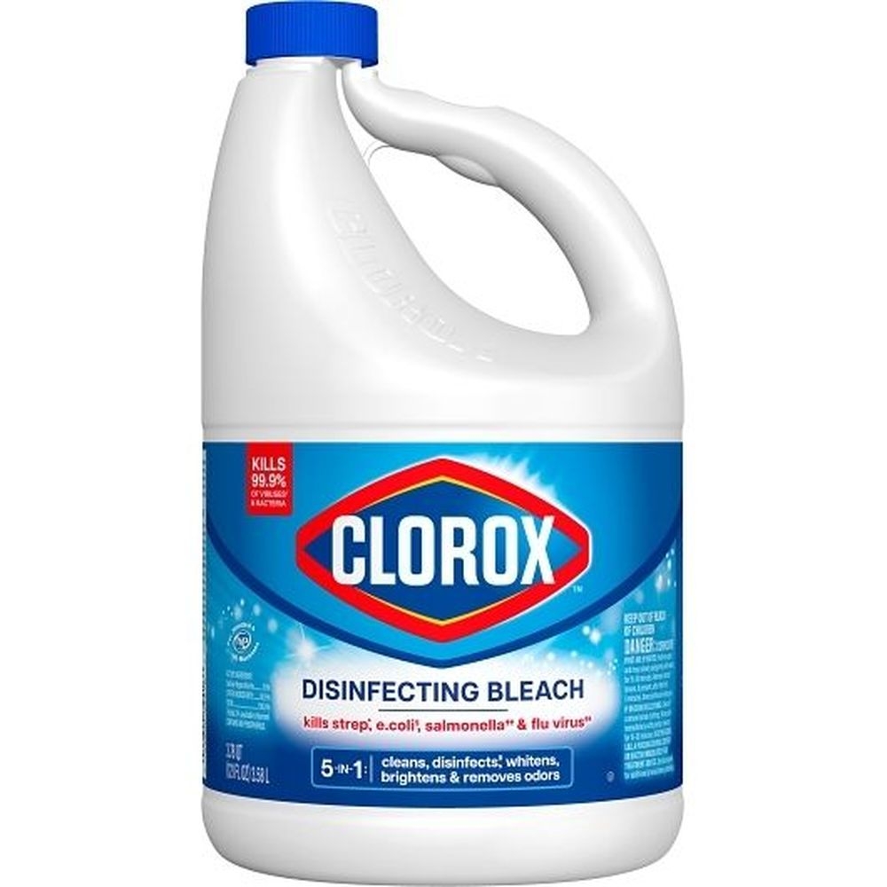 Clorox Regular Disinfecting Bleach, 121 Fluid Ounce Bottle - 3 per case