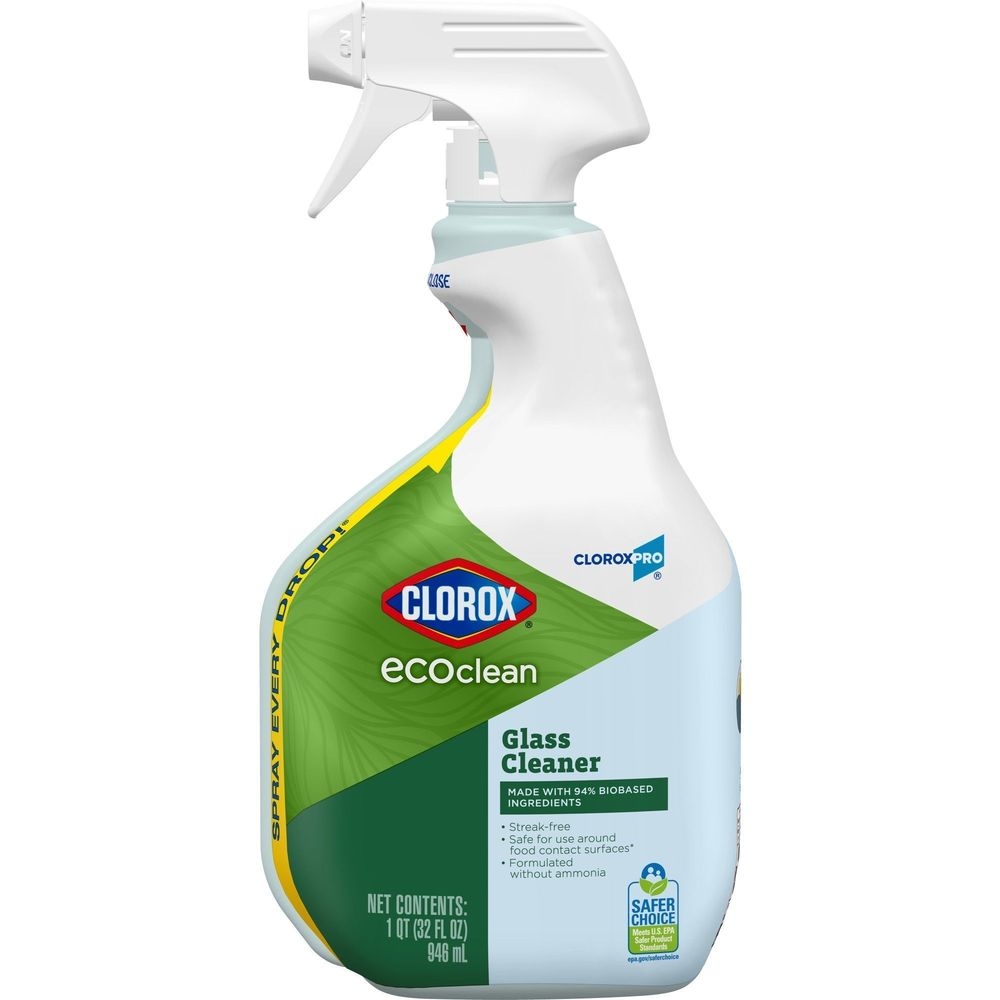 Clorox Pro Eco Clean Glass Cleaner, 32 Fluid Ounce -- 9 per case.
