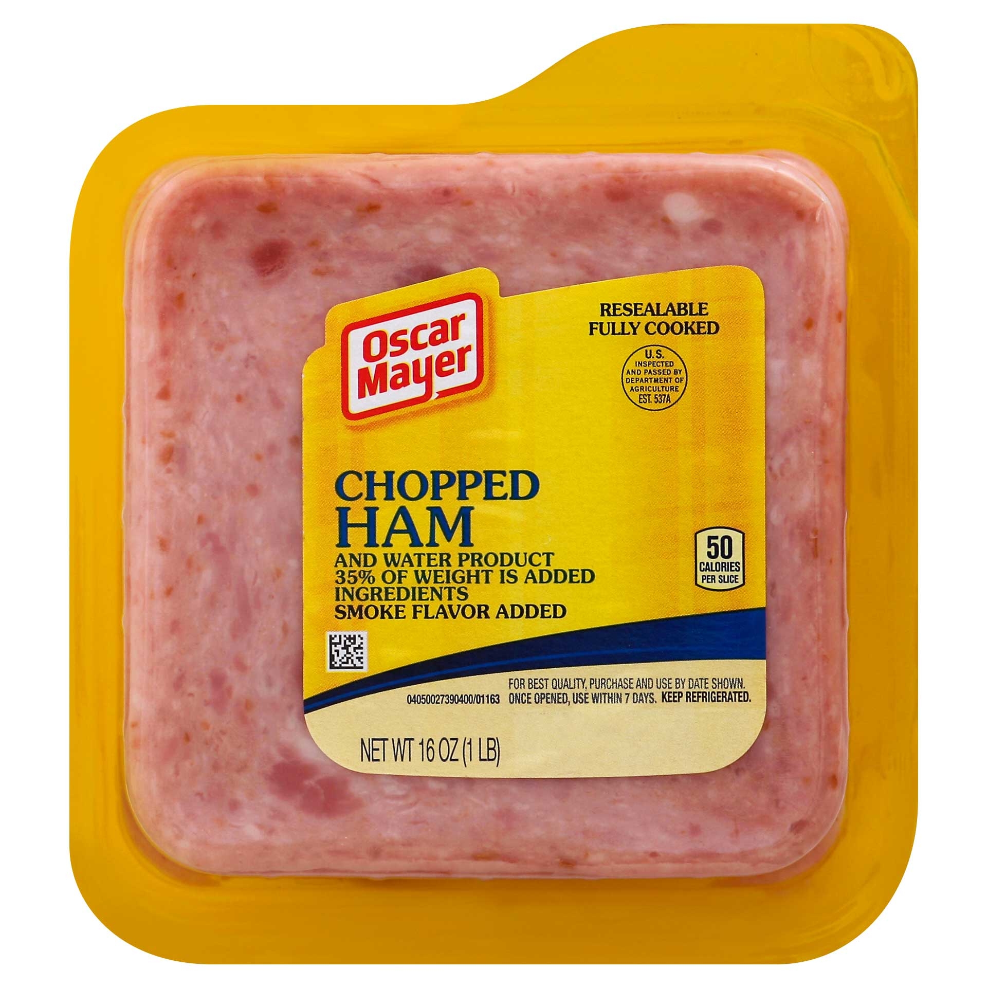 Oscar Mayer Square Chopped Ham, 16 Ounce -- 12 Per Case
