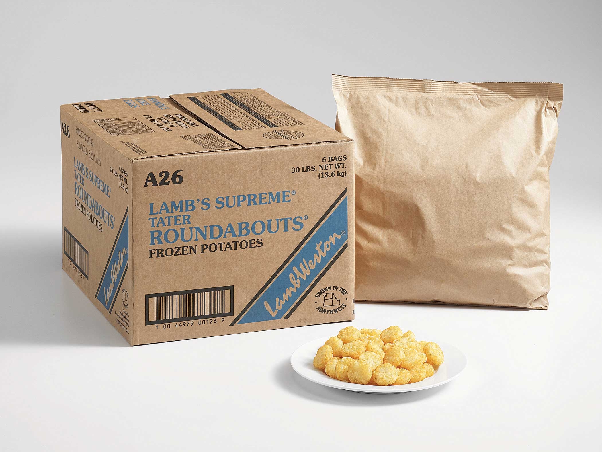 Lamb Weston Supreme Hash Browns and Formed Potato Puf Ettes, 4 Pound -- 6 per case.