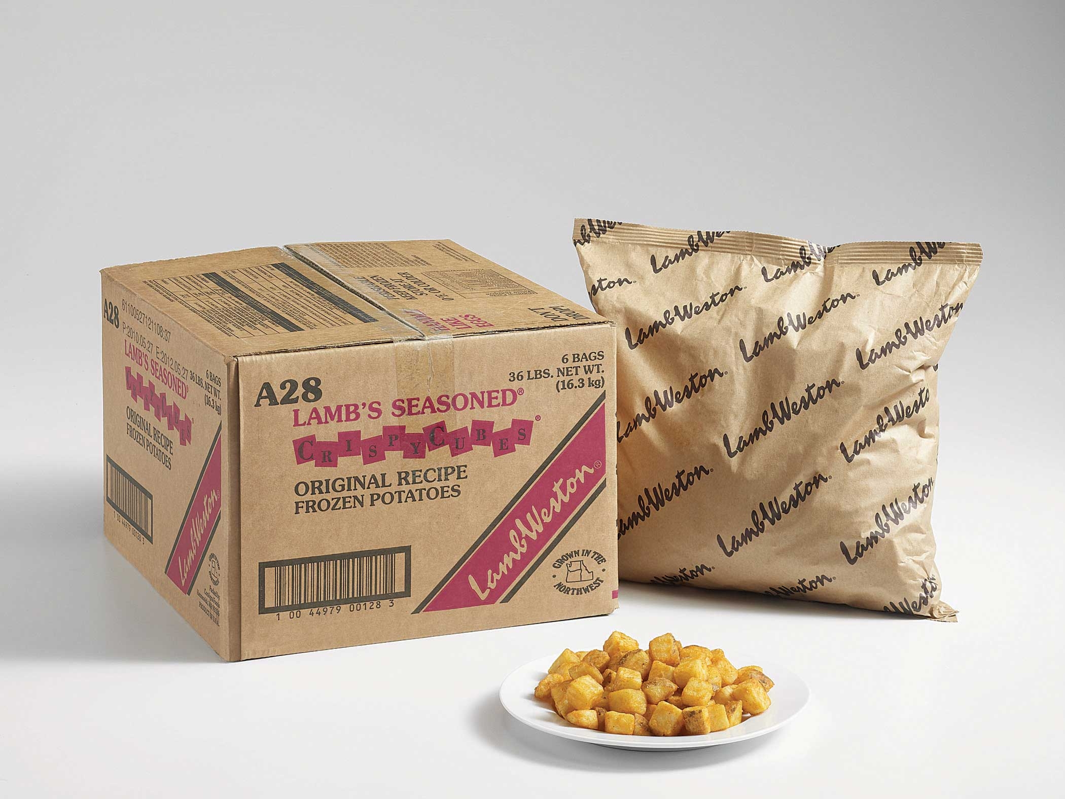 Lamb Weston CrispyCubes Original Recipe Frozen Potatoes, 6 pound -- 6 per case