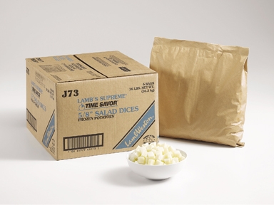 Time Savor Salad Dices - 6 lb. package, 6 packages per case