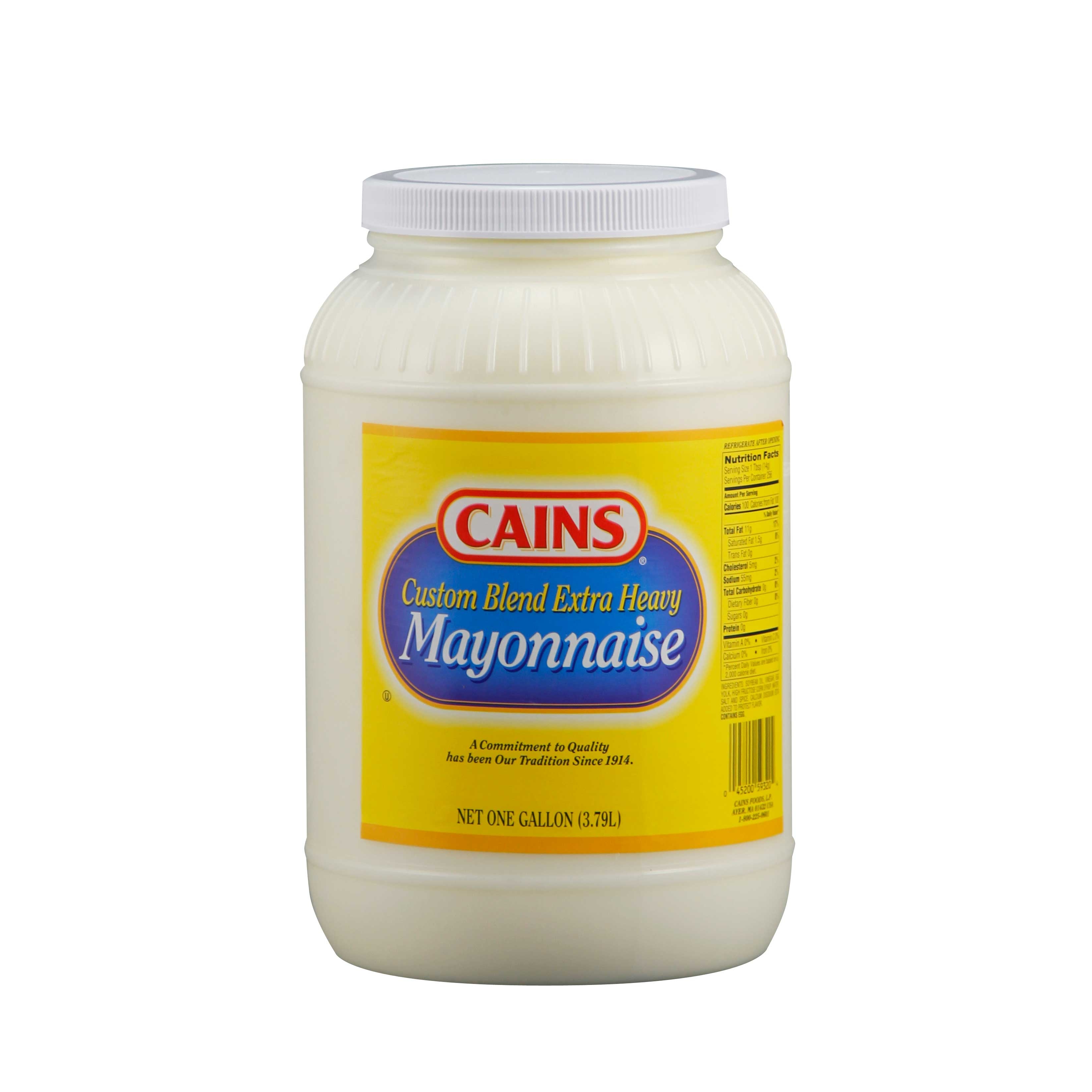 Cains Custom Blend Mayonnaise, 1 Gallon -- 4 per case.