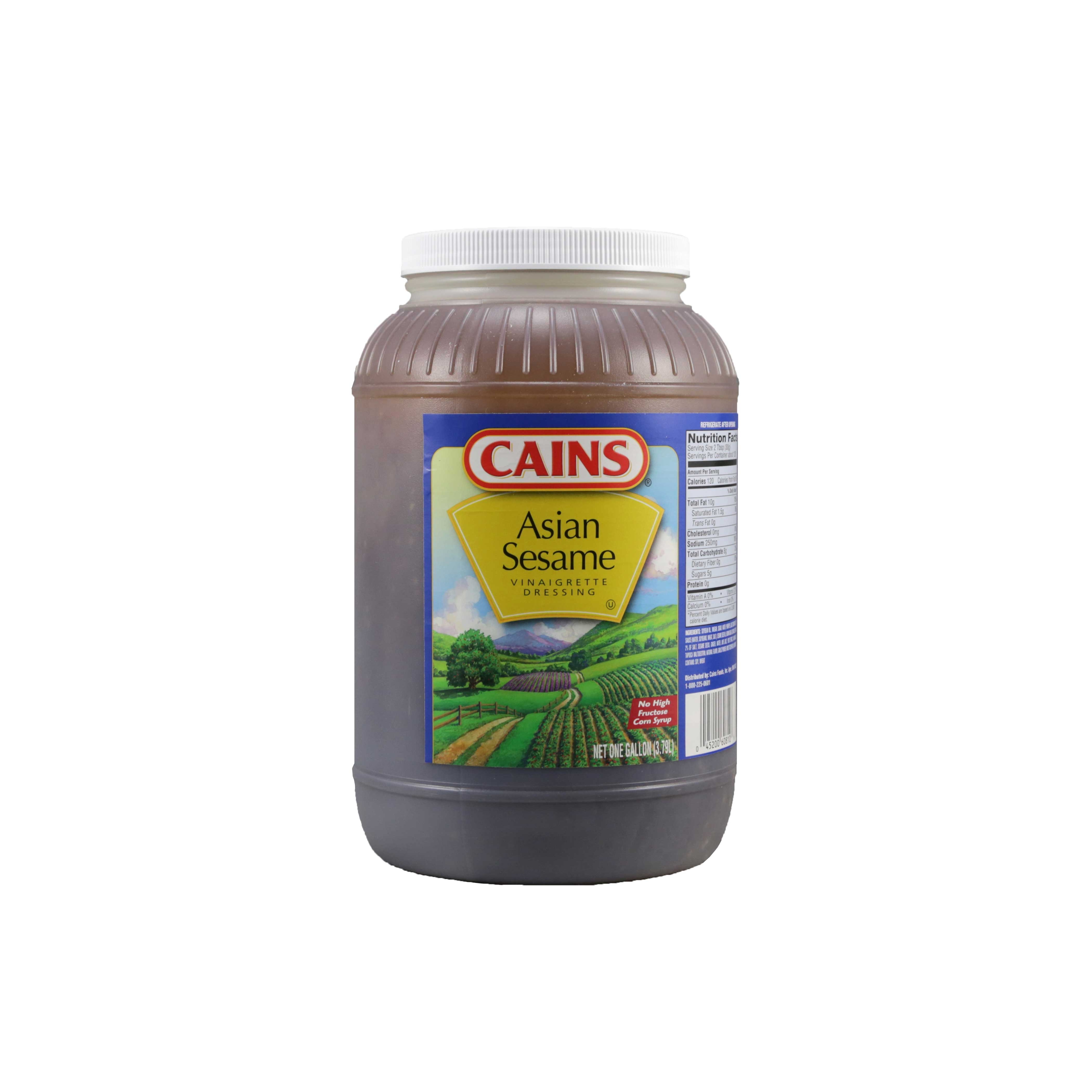 Cains Asian Sesame Vinaigrette Dressing, 1 Gallon -- 4 per case.