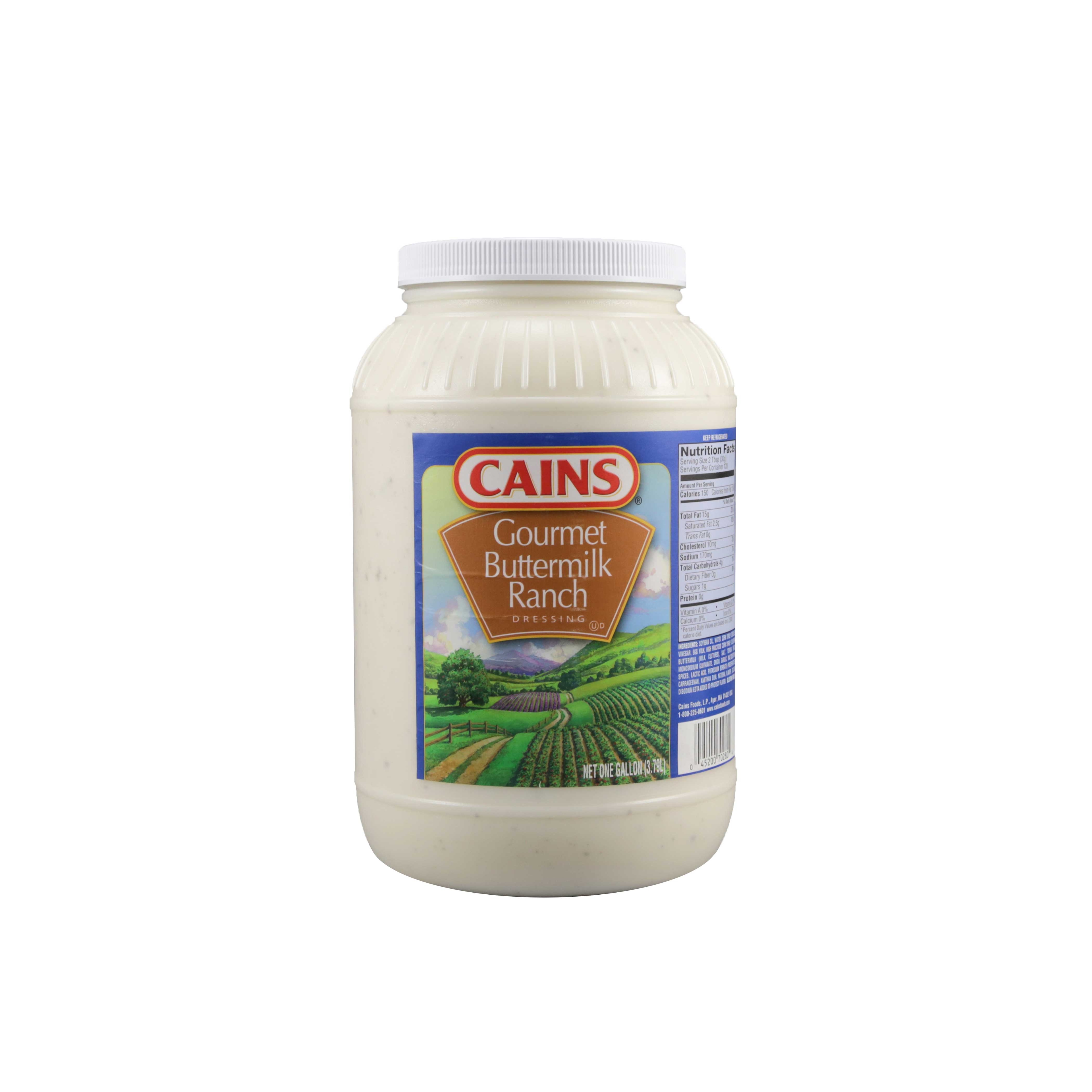 Cains Gourmet Buttermilk Ranch Dressing, 1 Gallon -- 4 per case.