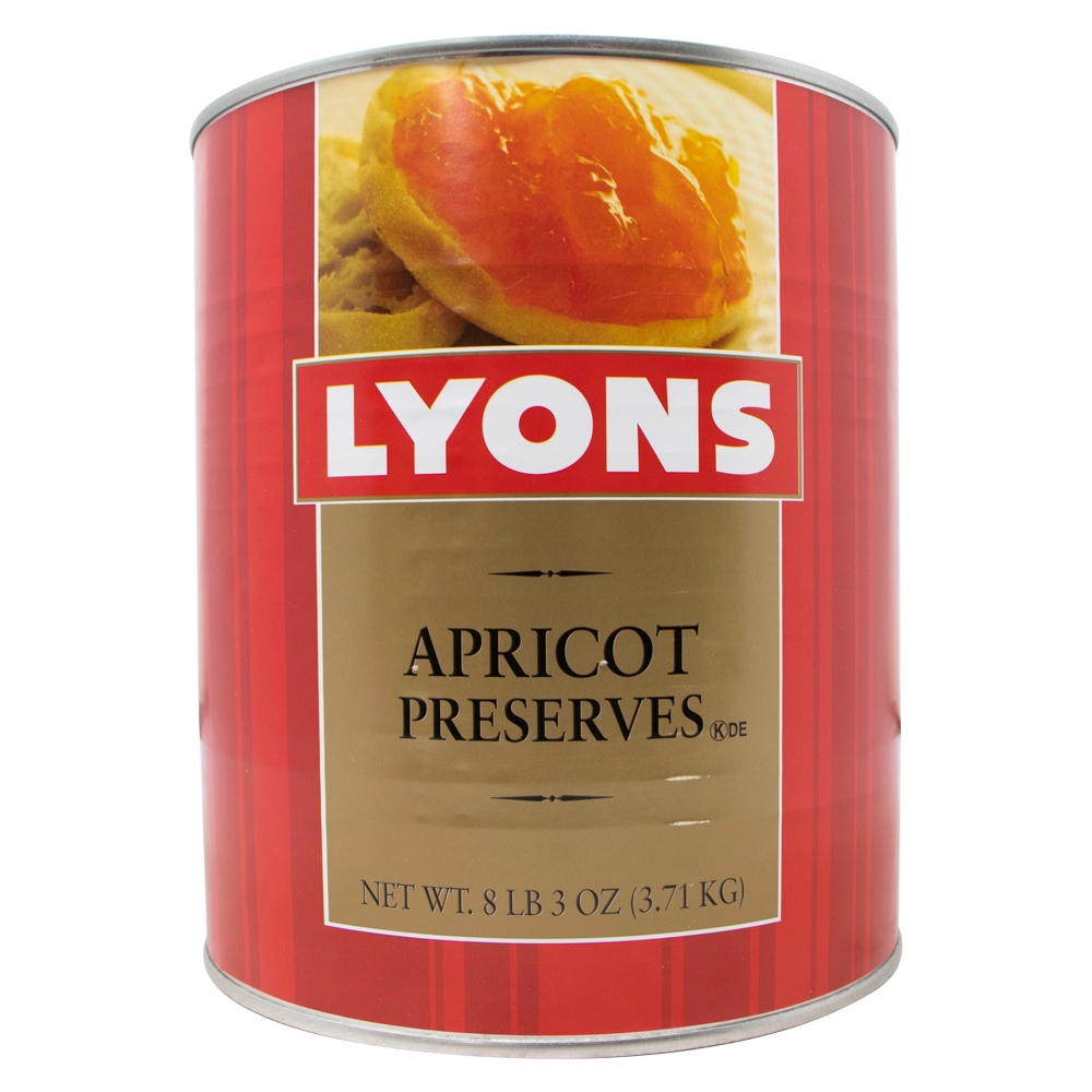 Lyons Apricot Preserves, Number 10 Can -- 6 per case