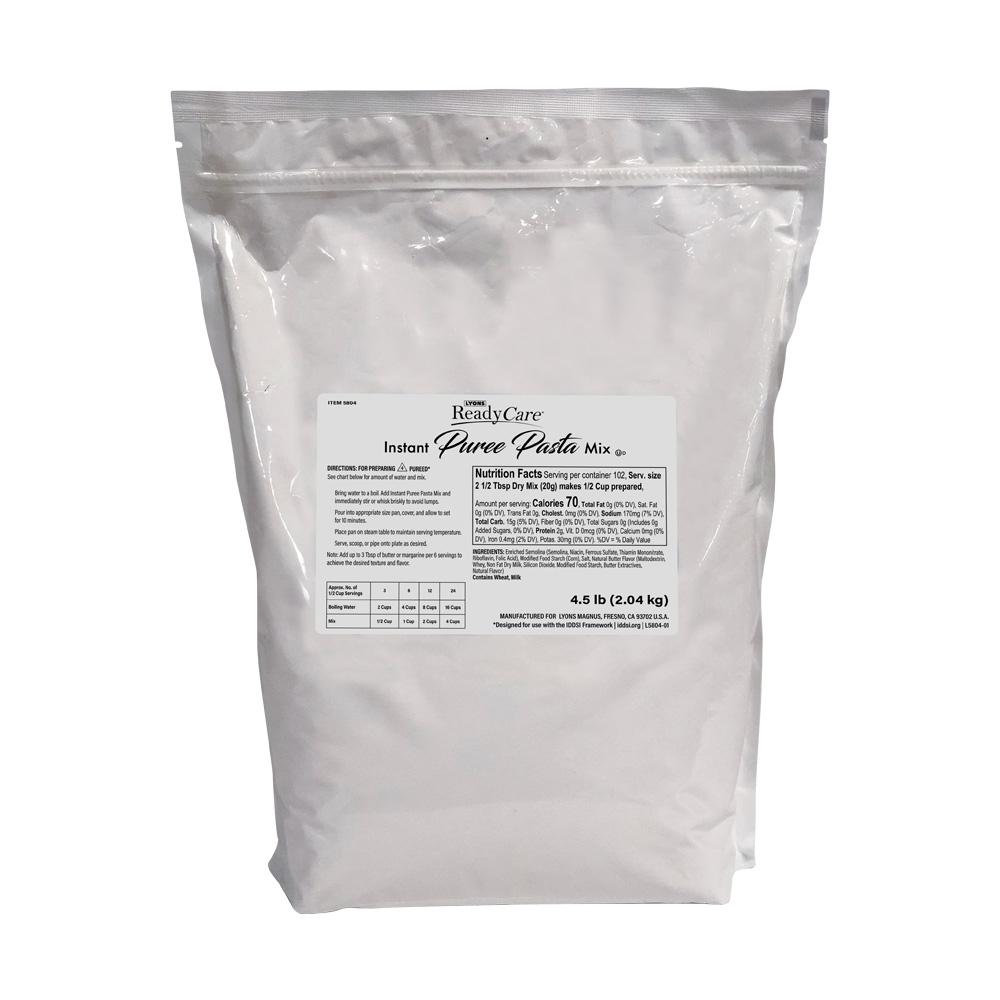 Lyons ReadyCare Instant Puree Pasta Mix, 4.5 Pound -- 2 per case