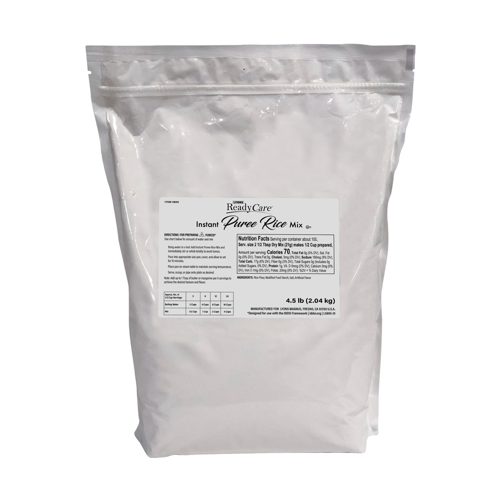 Lyons ReadyCare Instant Puree Rice Mix, 4.5 Pound -- 2 per case