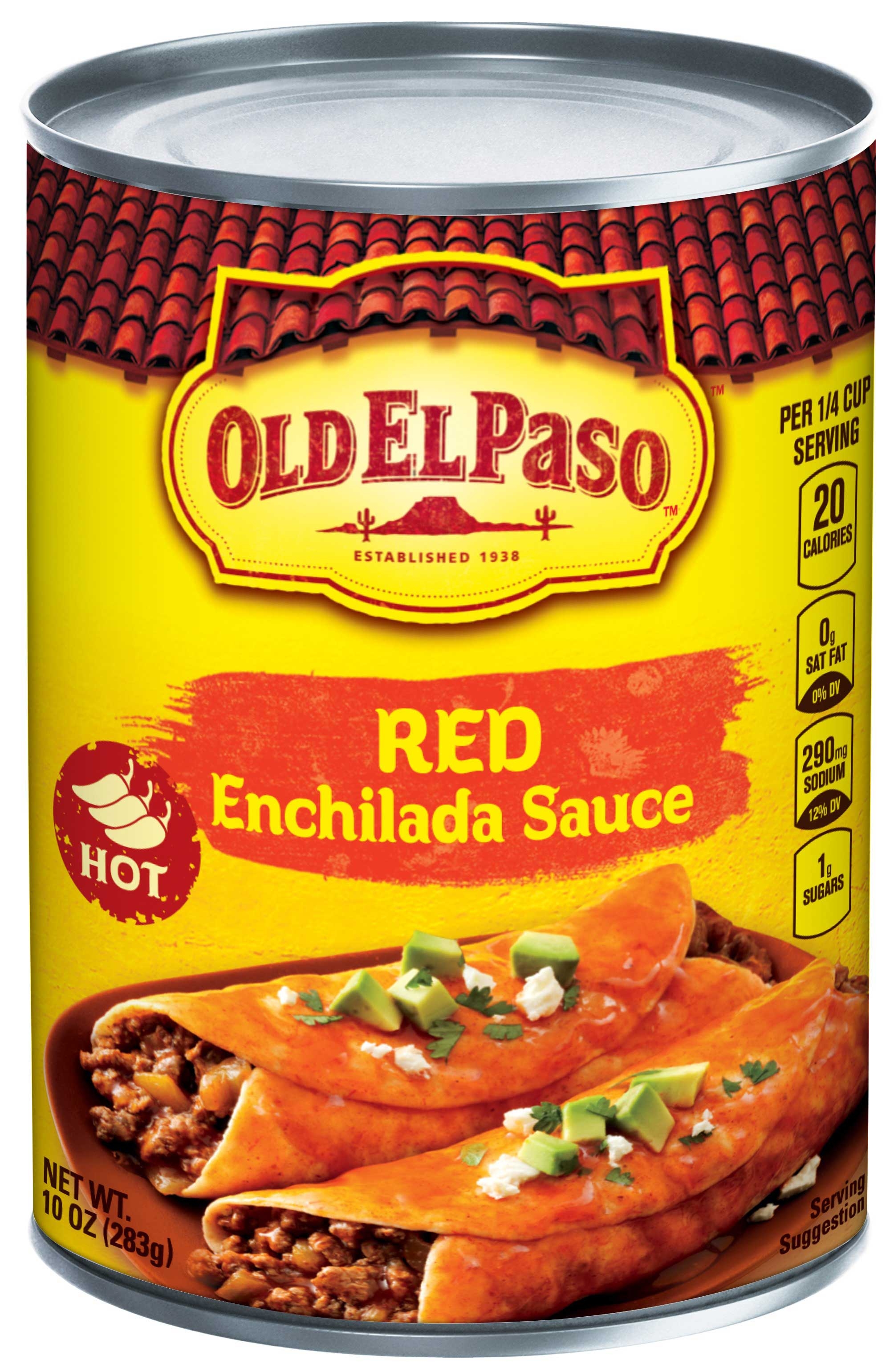 Old El Paso Hot Enchilada Sauce, 10 Ounce -- 12 per case.