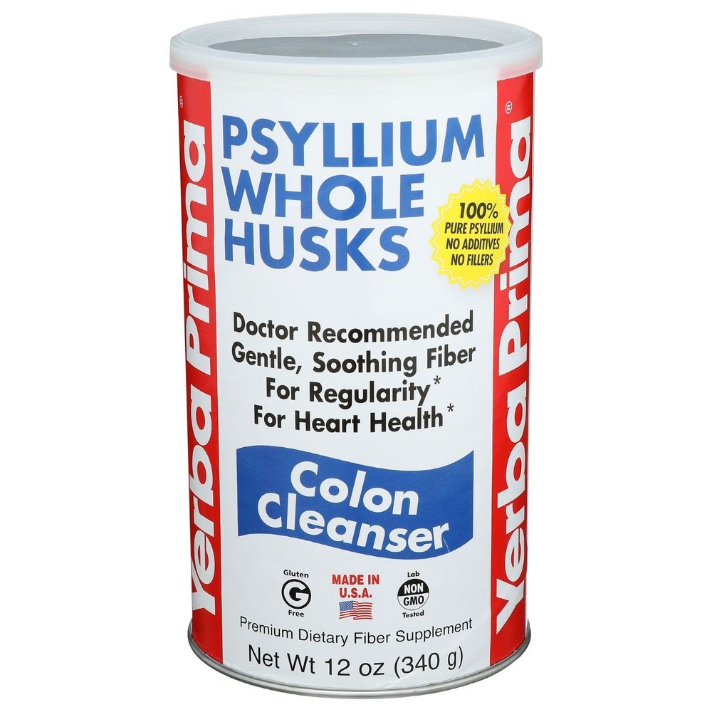 Yerba Prima Psyllium Whole Husks, 12 Ounce