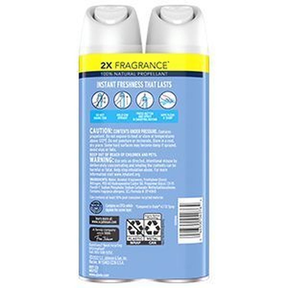 Glade Clean Linen Air Freshener - Twin Pack, 8.3 Ounce Aerosol -- 6 per case.