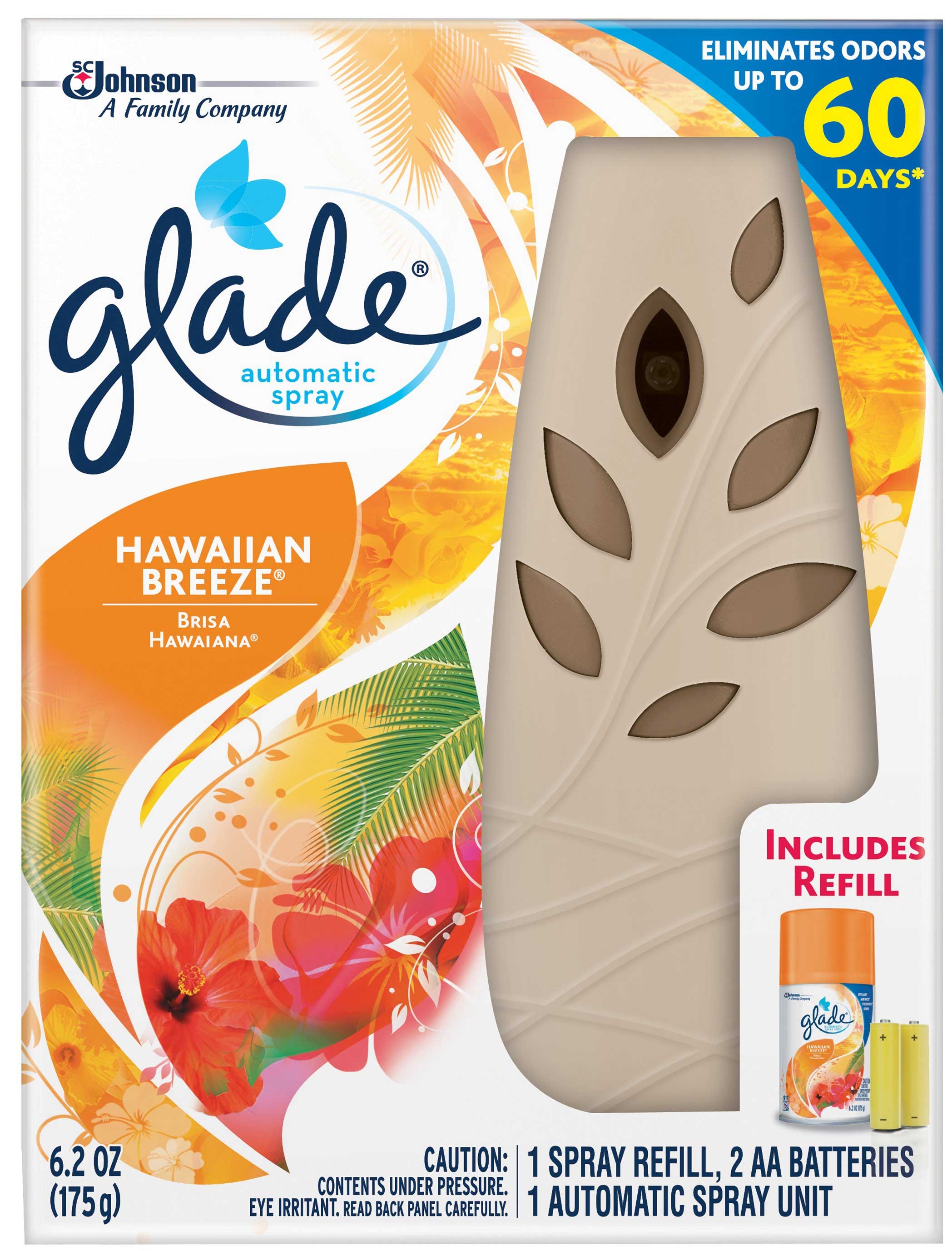 Glade Hawaiian Breeze Automatic Spray, 6.2 Ounce -- 4 per case.