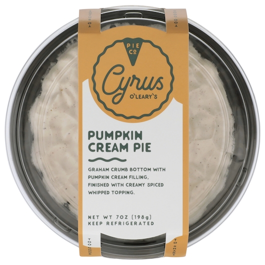 Cyrus O Learys Single Serve Pumpkin Cream Pie Dessert, 7 Ounce