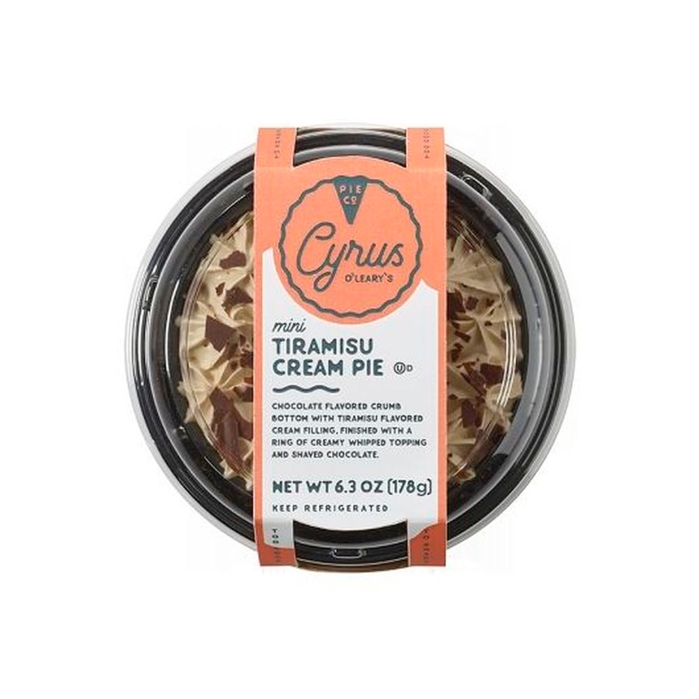 Cyrus Olearys Mini Tiramisu Cream Pie, 6.3 Ounce -- 16 per case
