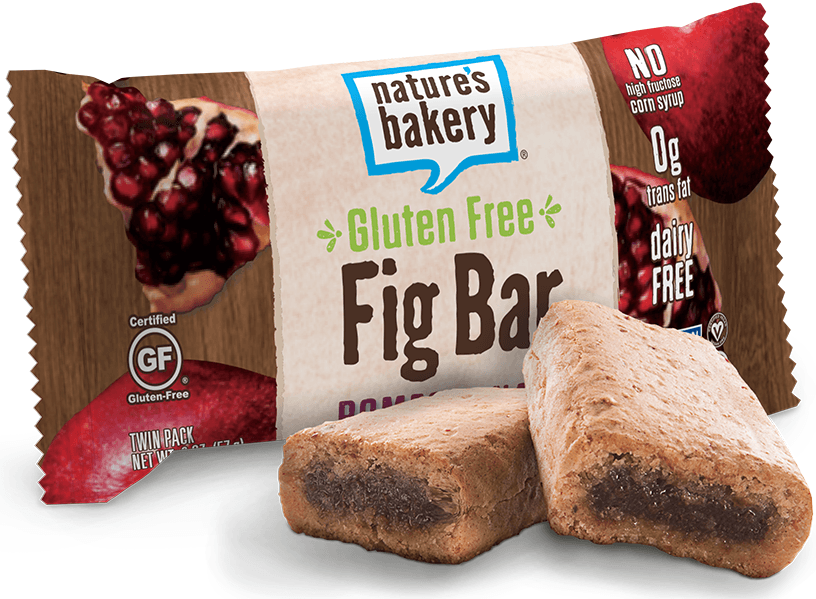 Natures Bakery Gluten Free Pomegranate Fig Bar -- 84 per case.