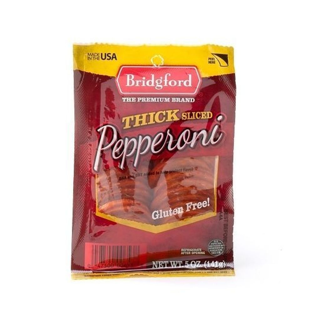 Bridgford Thick Sliced Pepperoni, 5 Ounce -- 12 per case