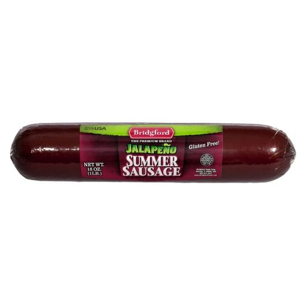 Bridgford Jalapeno Summer Sausage, 16 Ounce -- 12 per case