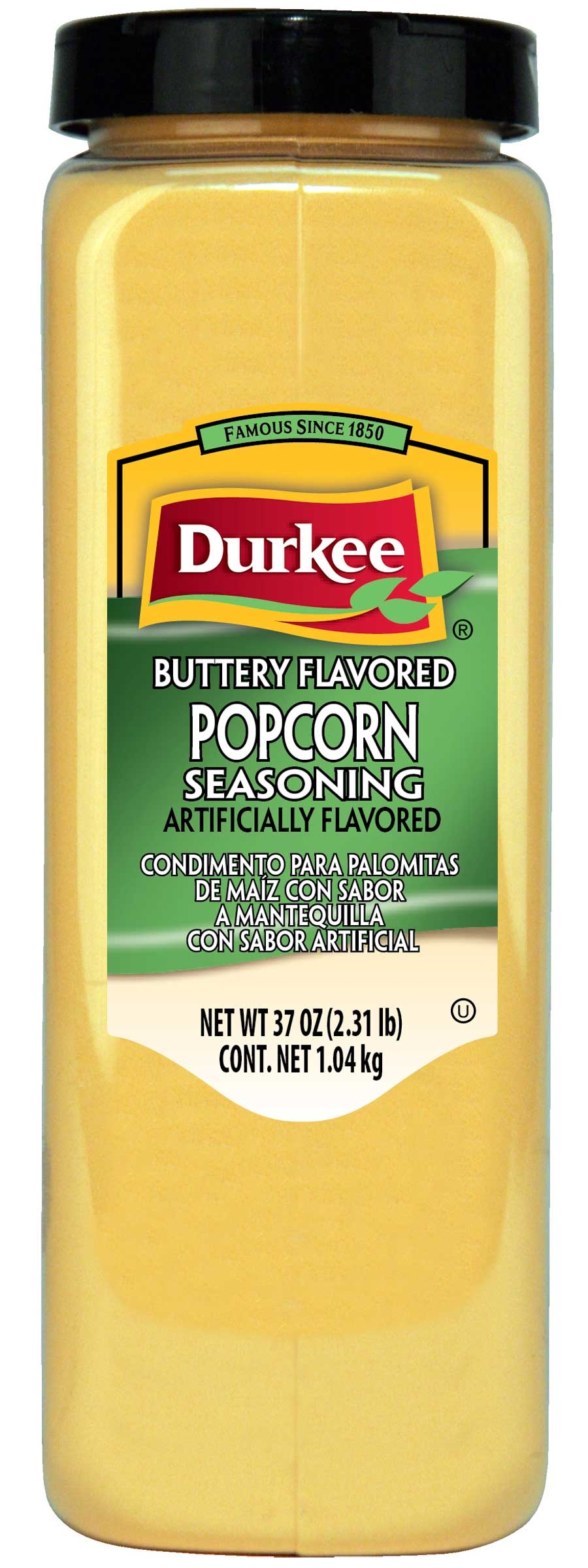 Durkee Butter Flavored Popcorn Seasoning, 37 Ounce -- 6 per case.