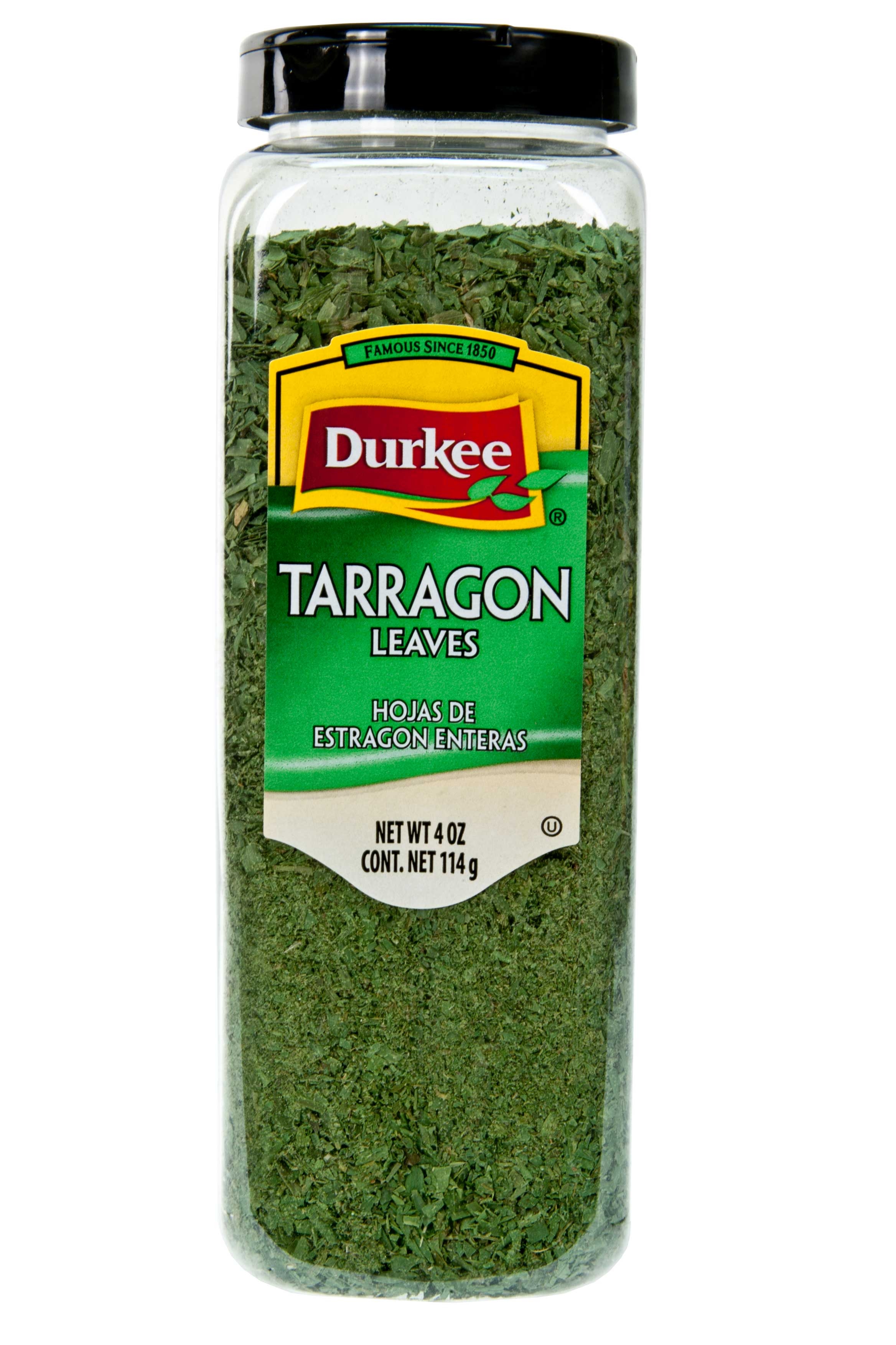 Durkee Tarragon Leaves - 4 oz. container, 6 per case