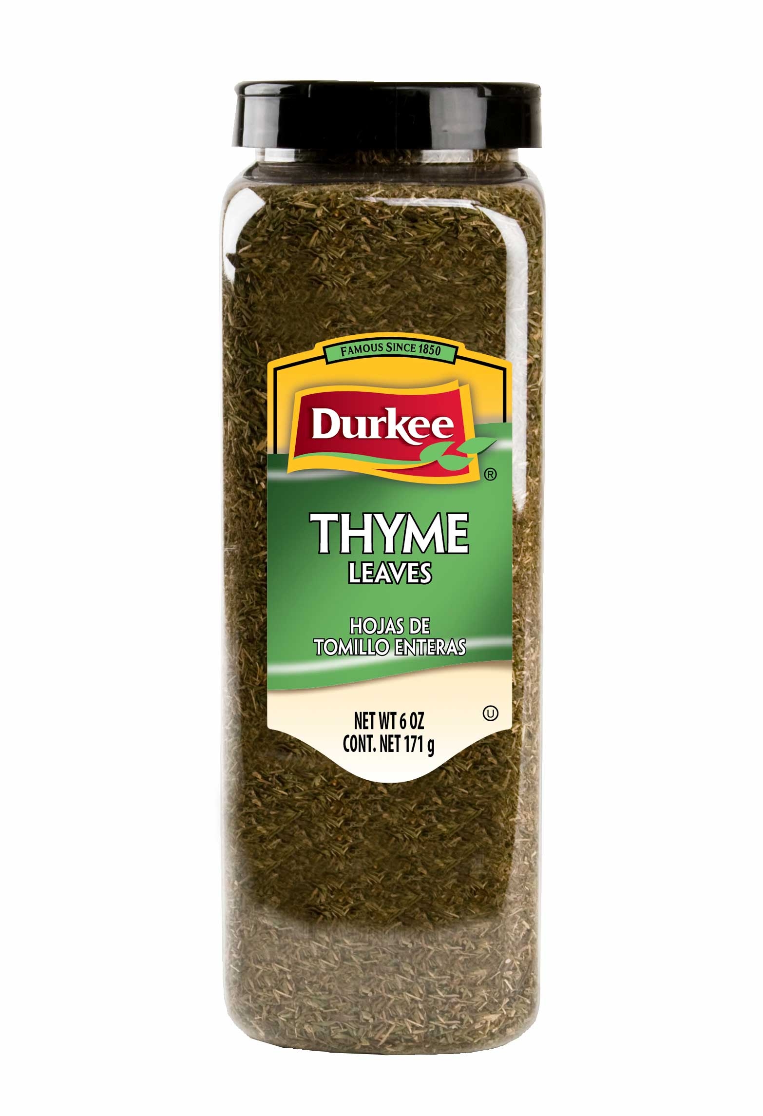Durkee Thyme Leaves - 6 oz. container, 6 per case