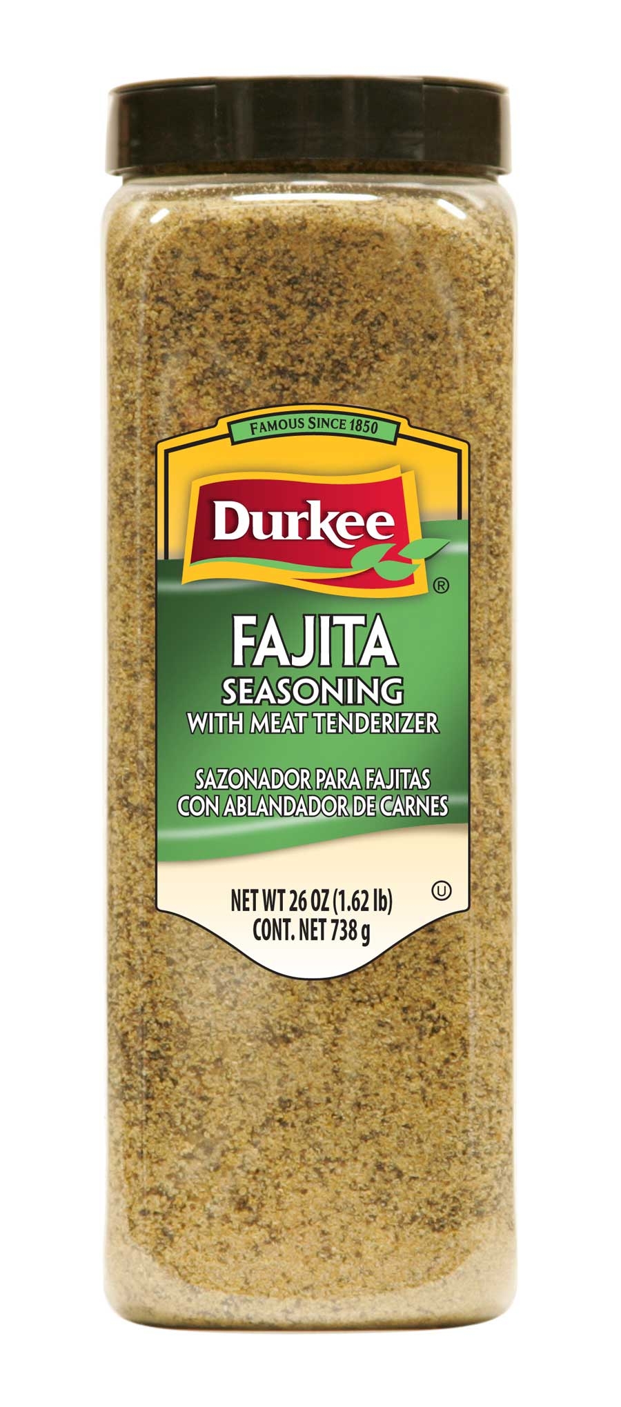 Durkee Fajita with MeatTenderizer Seasoning - 26 oz. container, 6 per case
