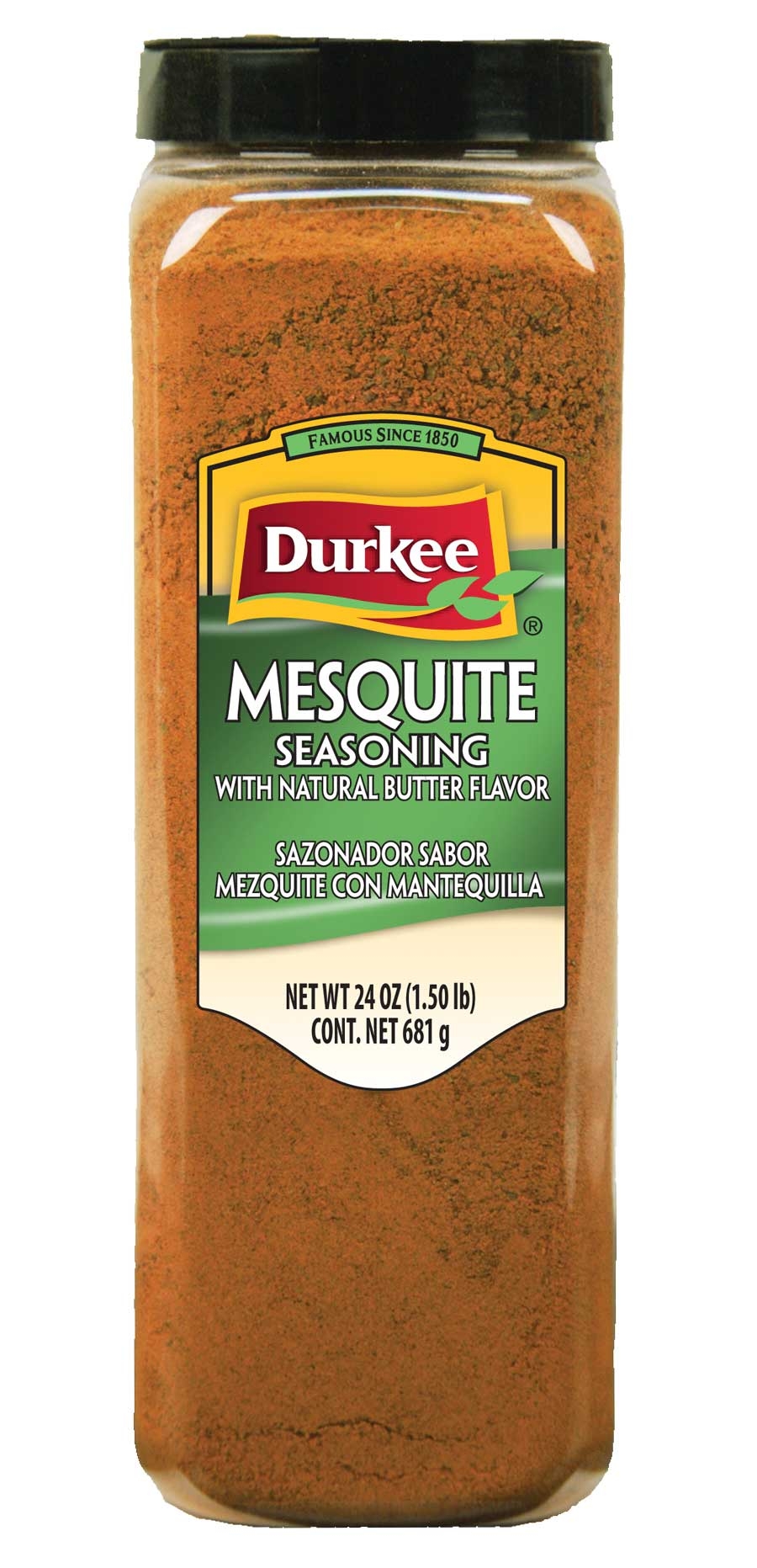 Durkee Mesquite Seasoning with Butter - 24 oz. container, 6 per case