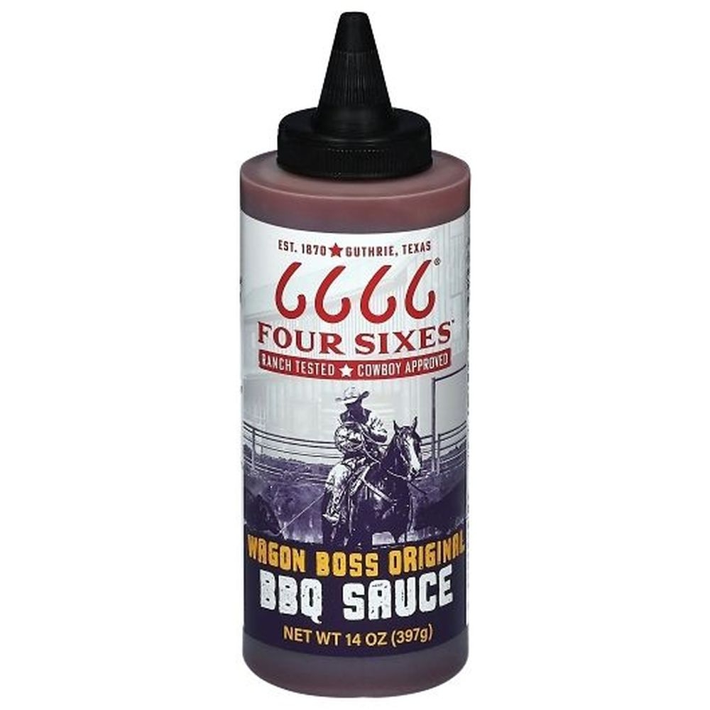 Four Sixes Ranch Wagon Boss Original Bbq Sauce, 14 Ounce - 6 per case