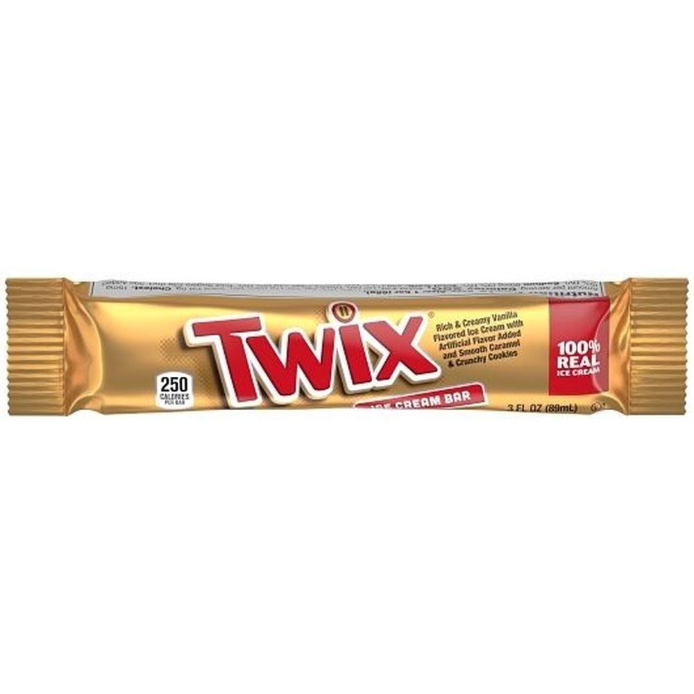Twix Ice Cream Bar, 3 Fluid Ounce - 48 per case