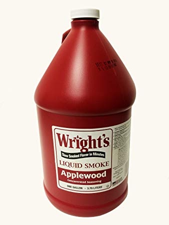 Wrights Liquid Smoke Applewood Seasoning, 1 Gallon -- 4 per case.