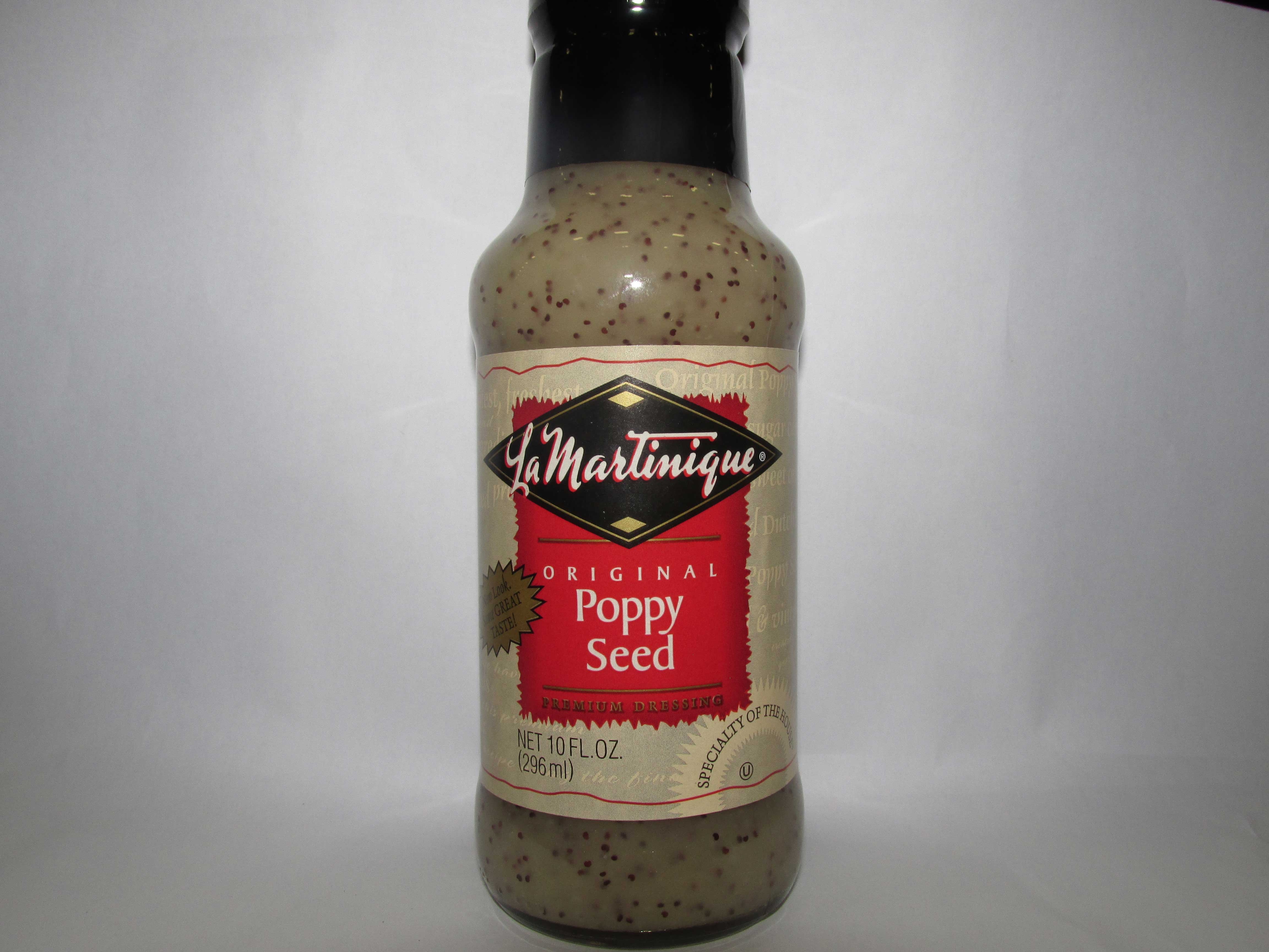 La Martinique Original Poppy Seed Salad Dressing,10 Fluid Ounce -- 6 per case.