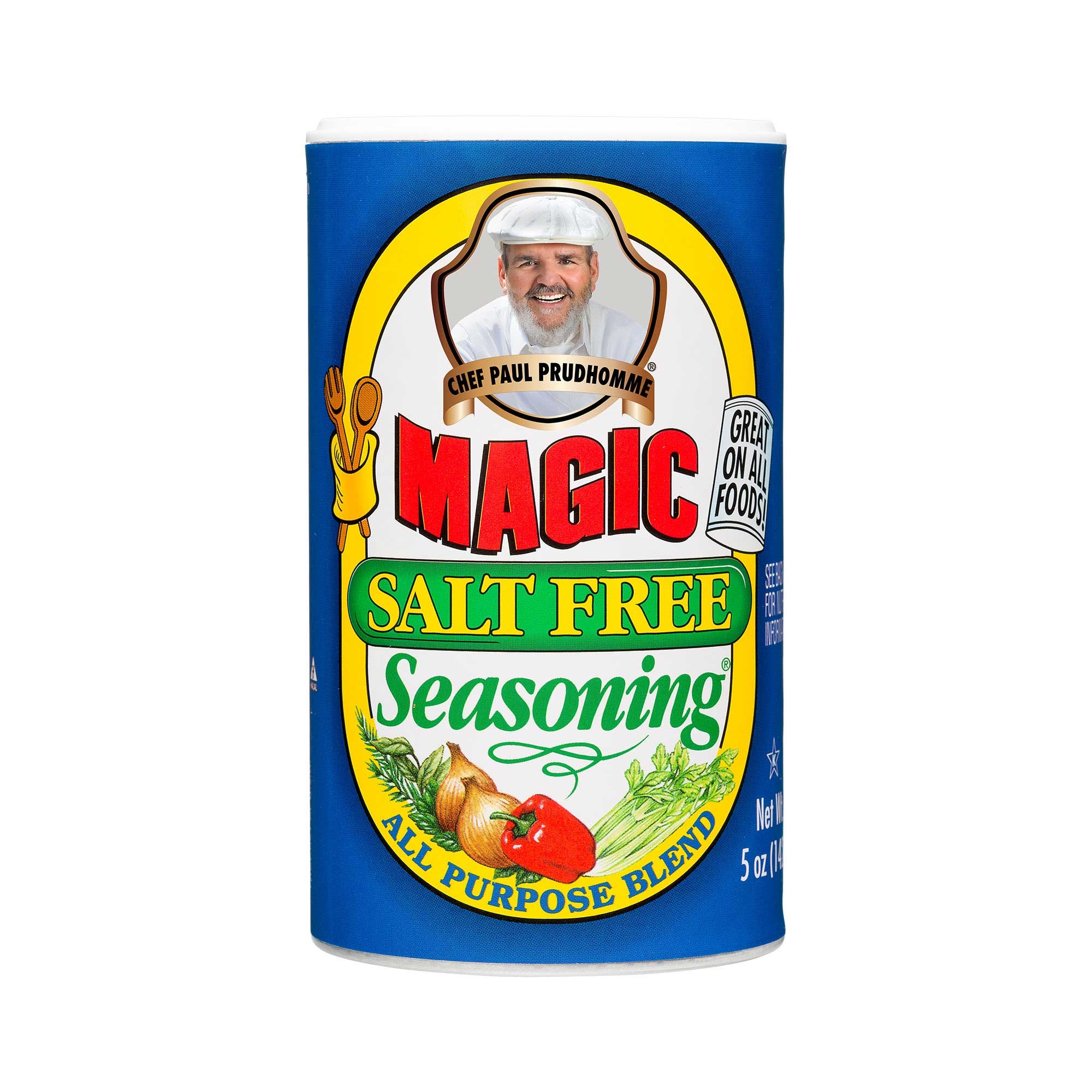Chef Paul Prudhommes Magic Salt-Free Seasoning - 5 oz. can, 6 per case