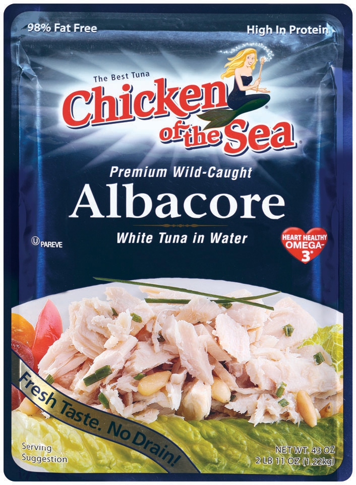Chicken of the Sea Pouch Prime Albacore White Tuna, 43 Ounce -- 6 per case