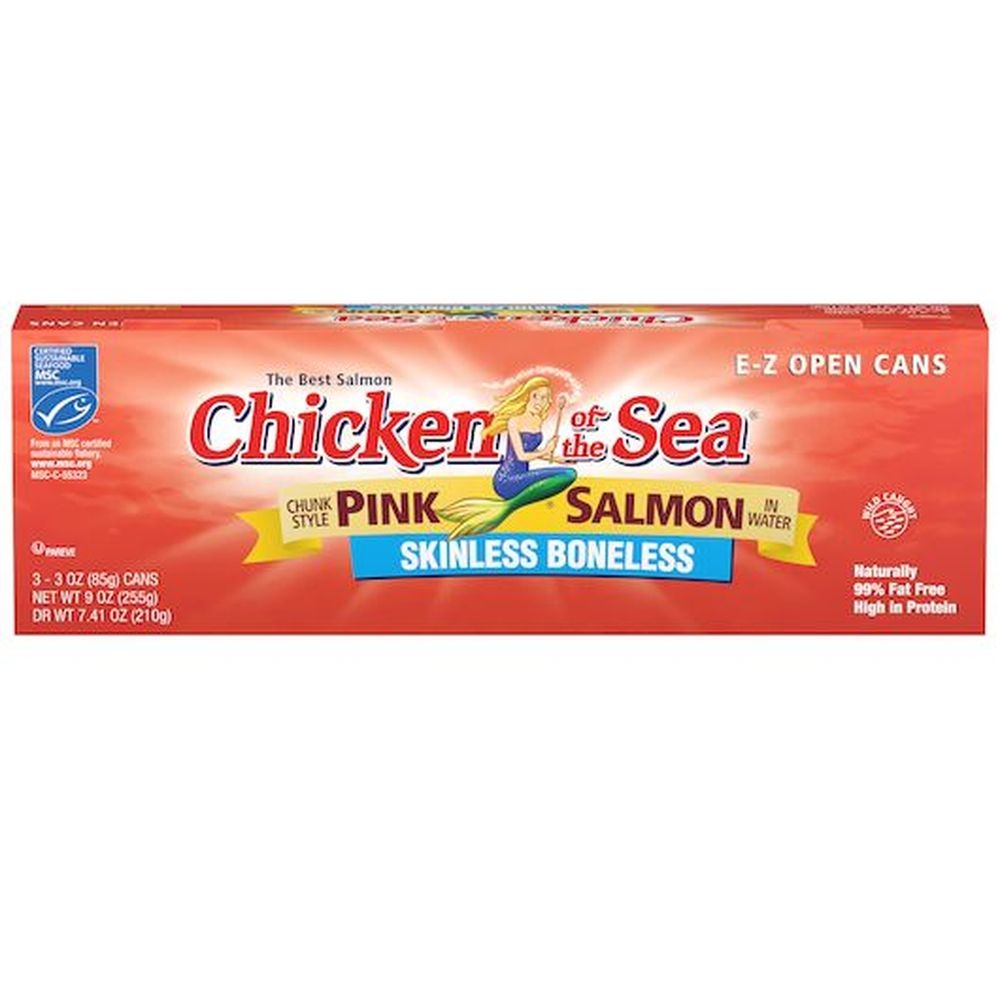 Chicken Of The Sea Skinless/Boneless Chunk Style Pink Salmon In Water, 9 Ounce -- 8 per case