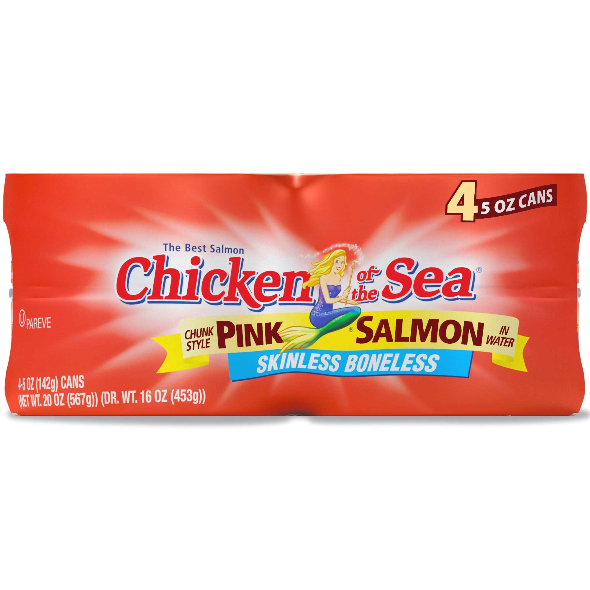 Chicken of the Sea Skinless Boneless Pink Salmon, 20 Ounce -- 6 per case.