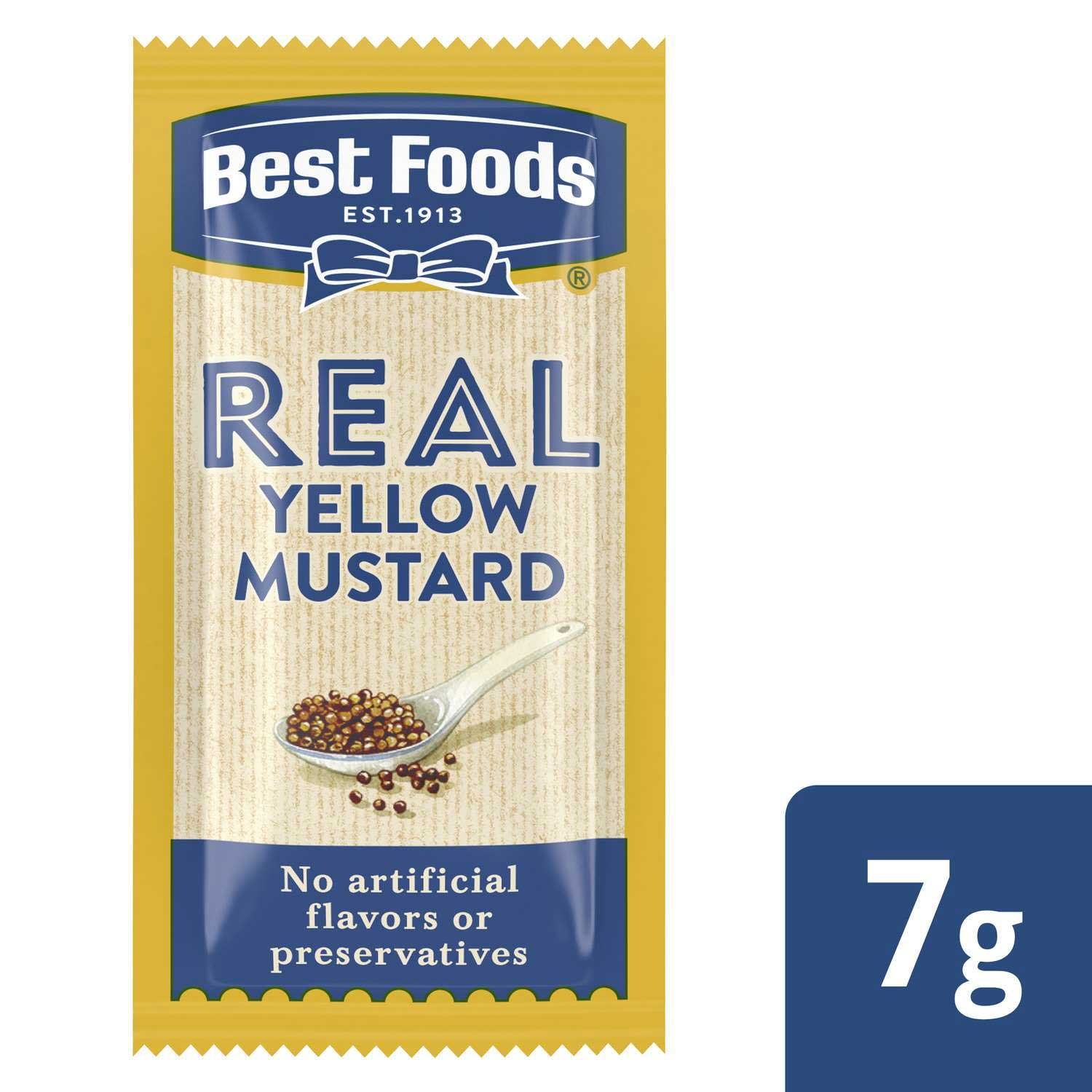 Best Foods Mustard Sachets, 7 Gram -- 500 per case