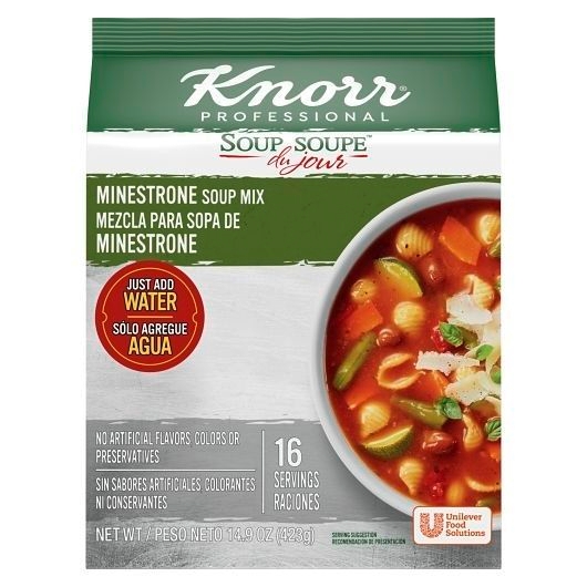 Knorr Professional Soup du Jour Minestrone Soup Mix, 14.9 Ounce -- 4 per case